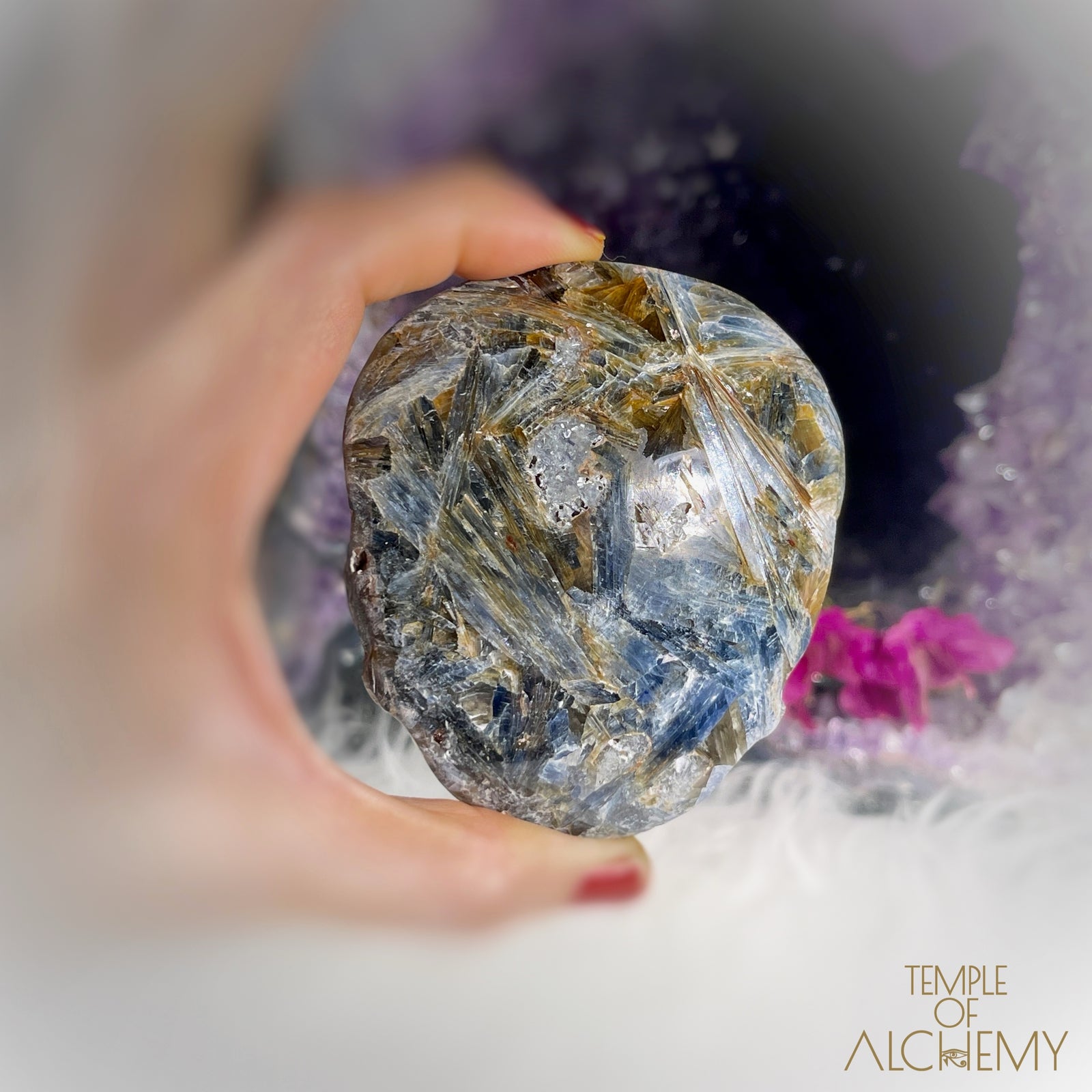 Blue ~ Green Kyanite x Golden Healer