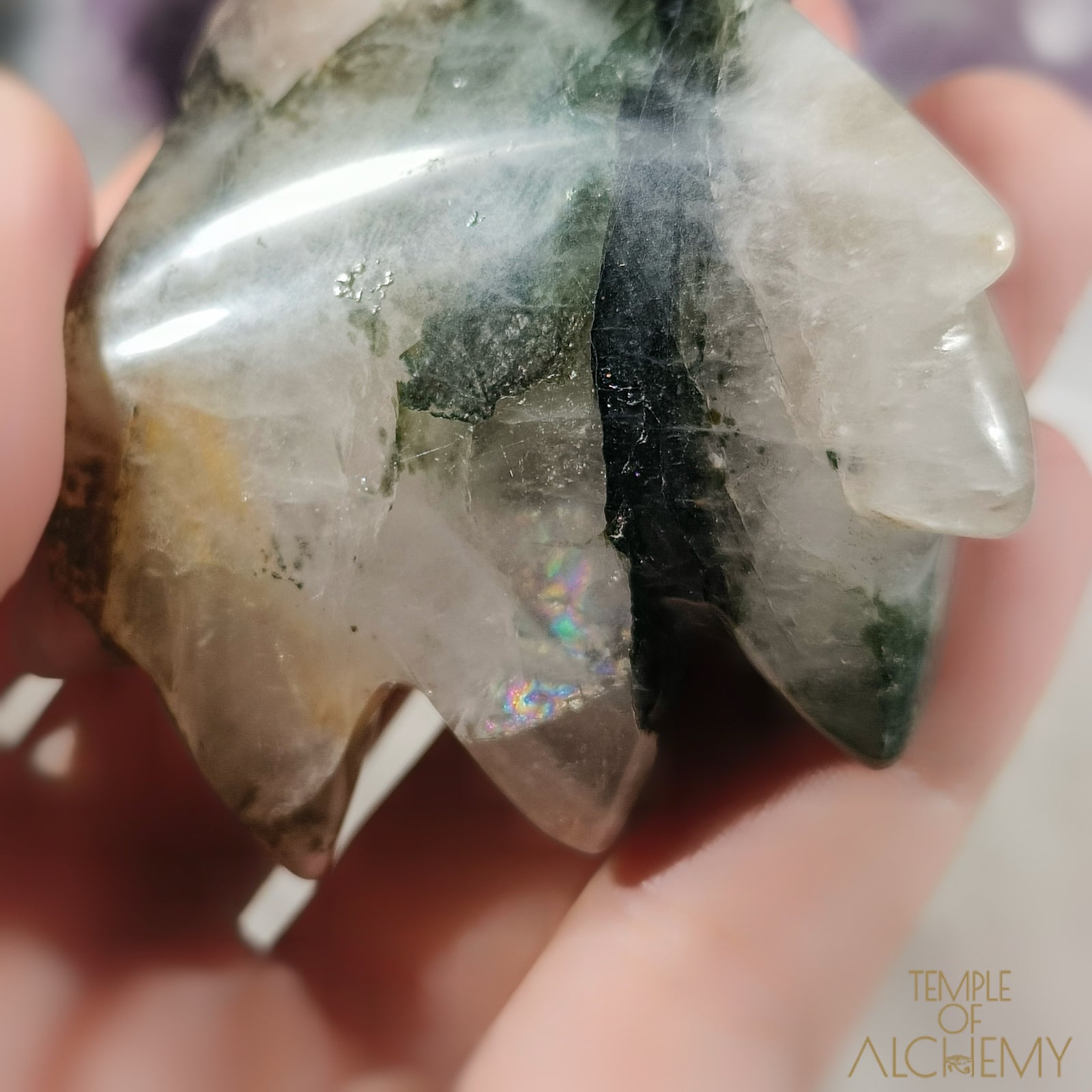 Green Chlorite x Golden Healer x Milky Quartz