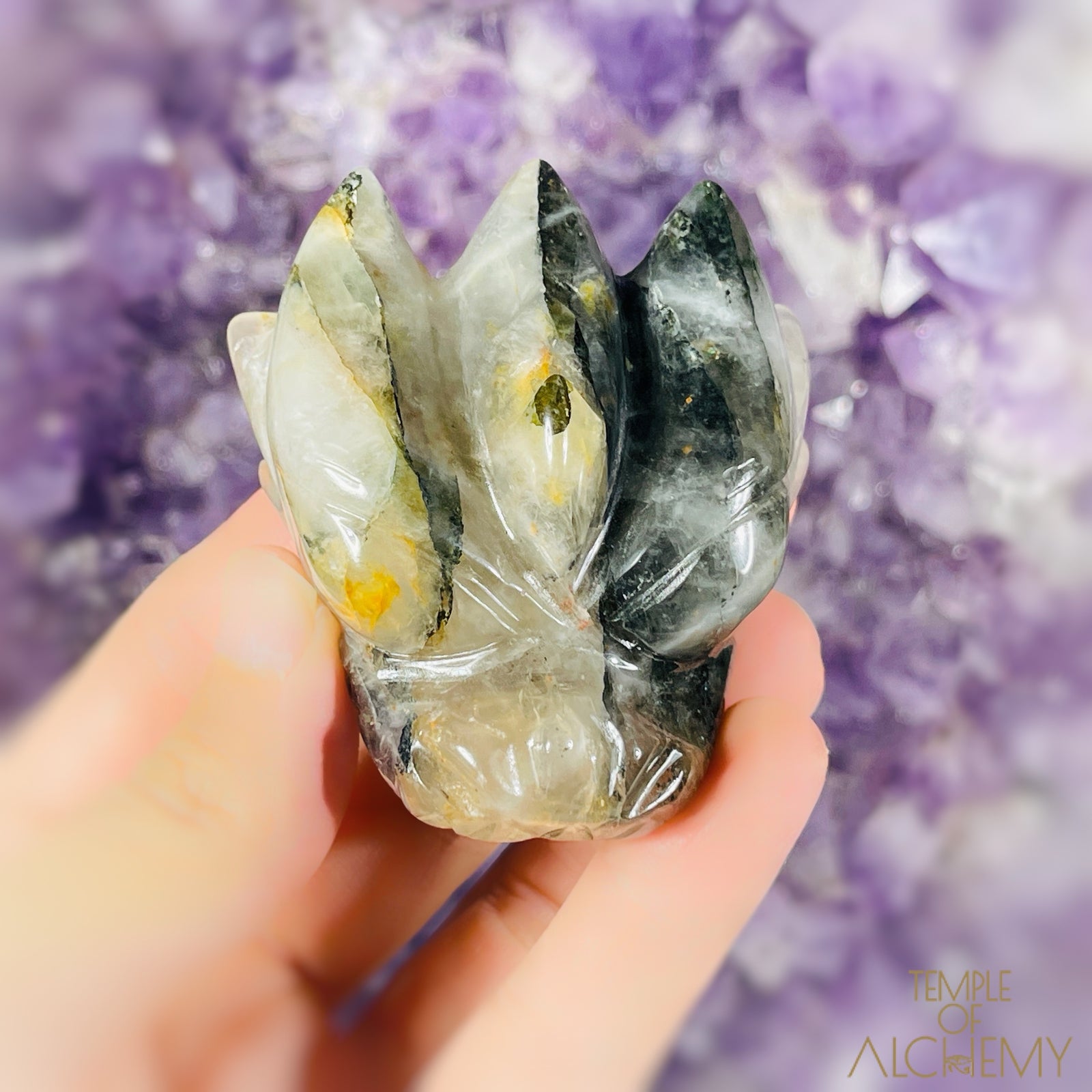 Green Chlorite x Golden Healer x Milky Quartz