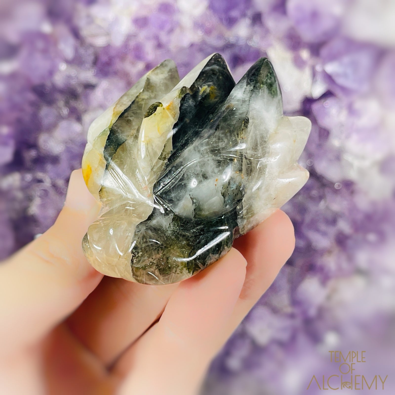 Green Chlorite x Golden Healer x Milky Quartz