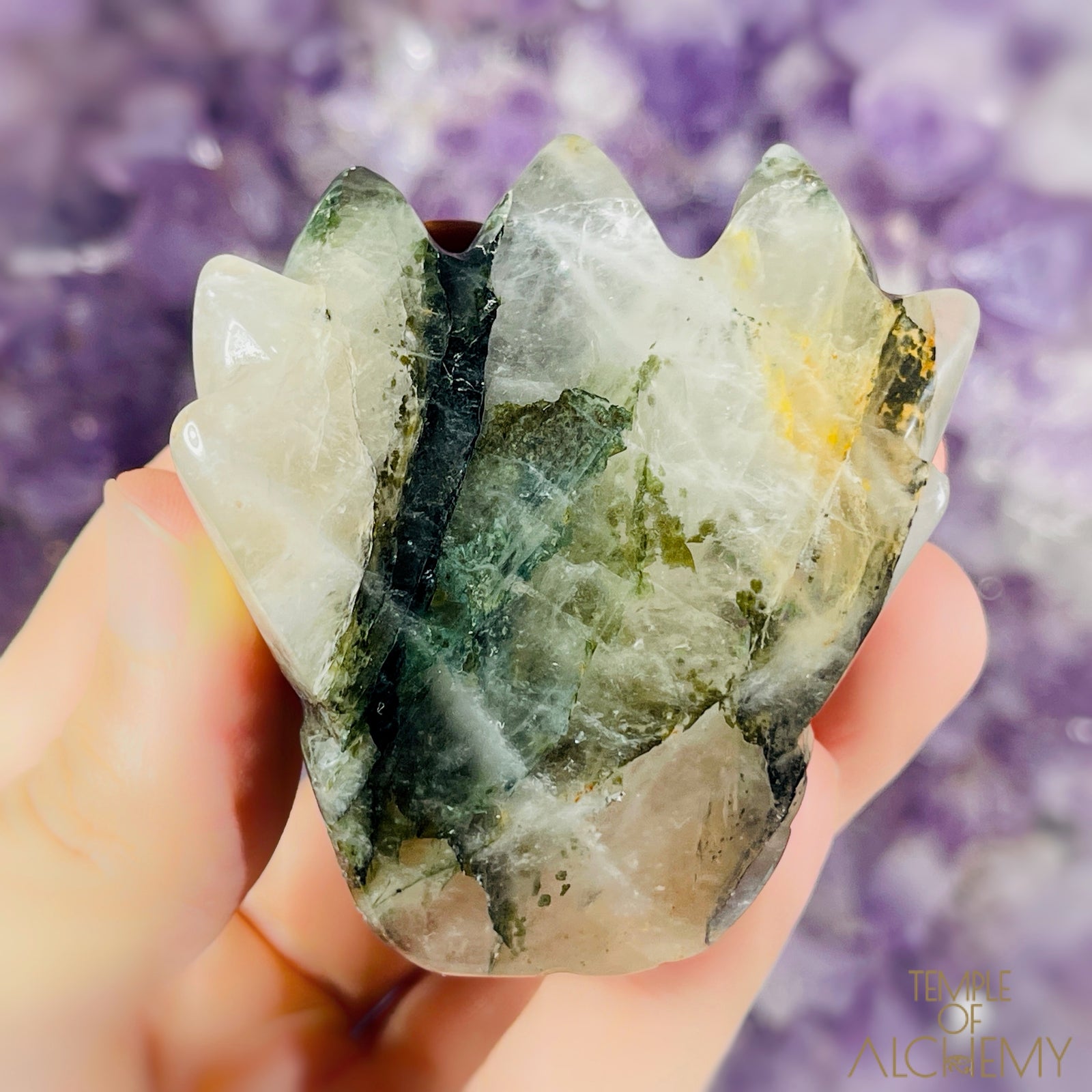 Green Chlorite x Golden Healer x Milky Quartz