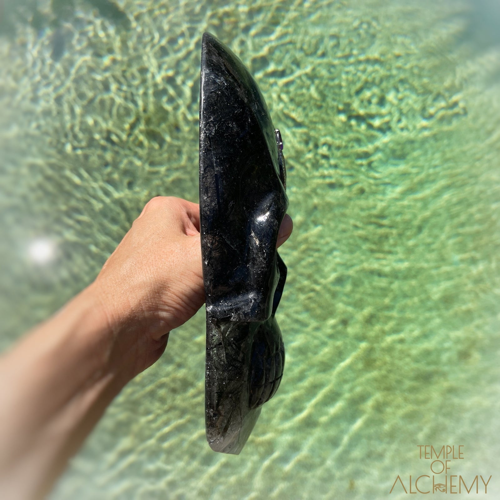 Remover of Obstacles š Black Tourmalinated Quartz