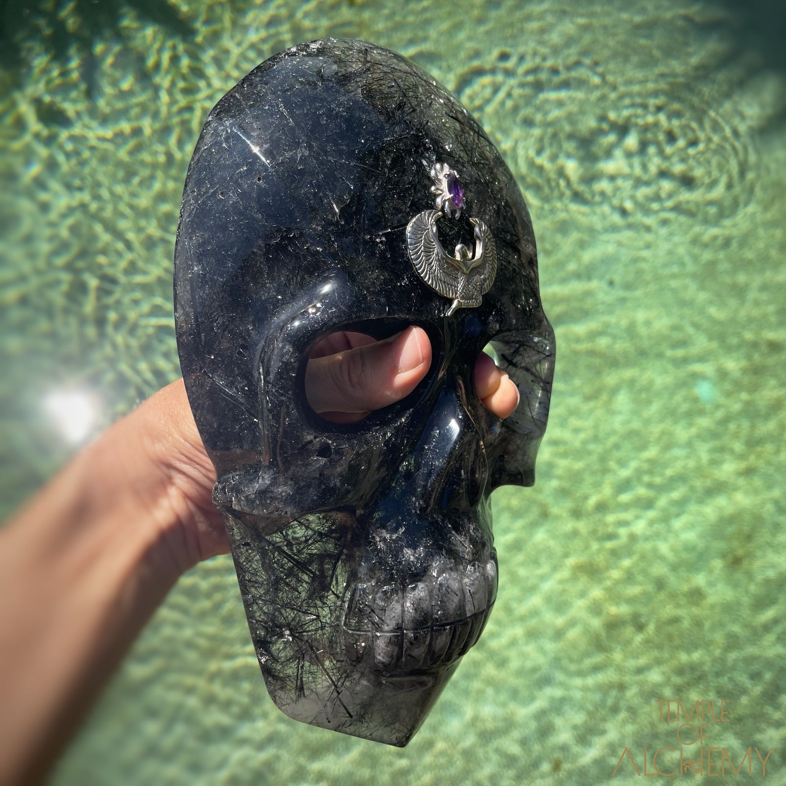 Remover of Obstacles š Black Tourmalinated Quartz