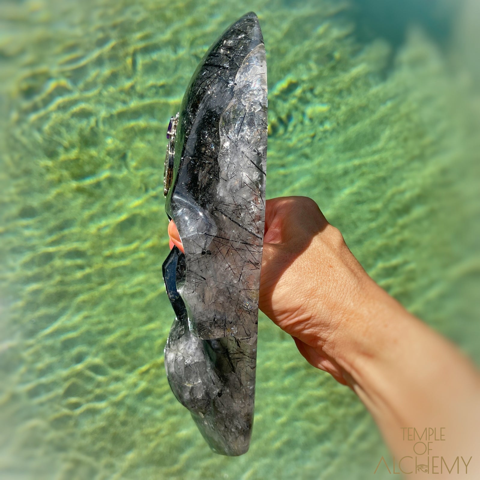 Remover of Obstacles š Black Tourmalinated Quartz