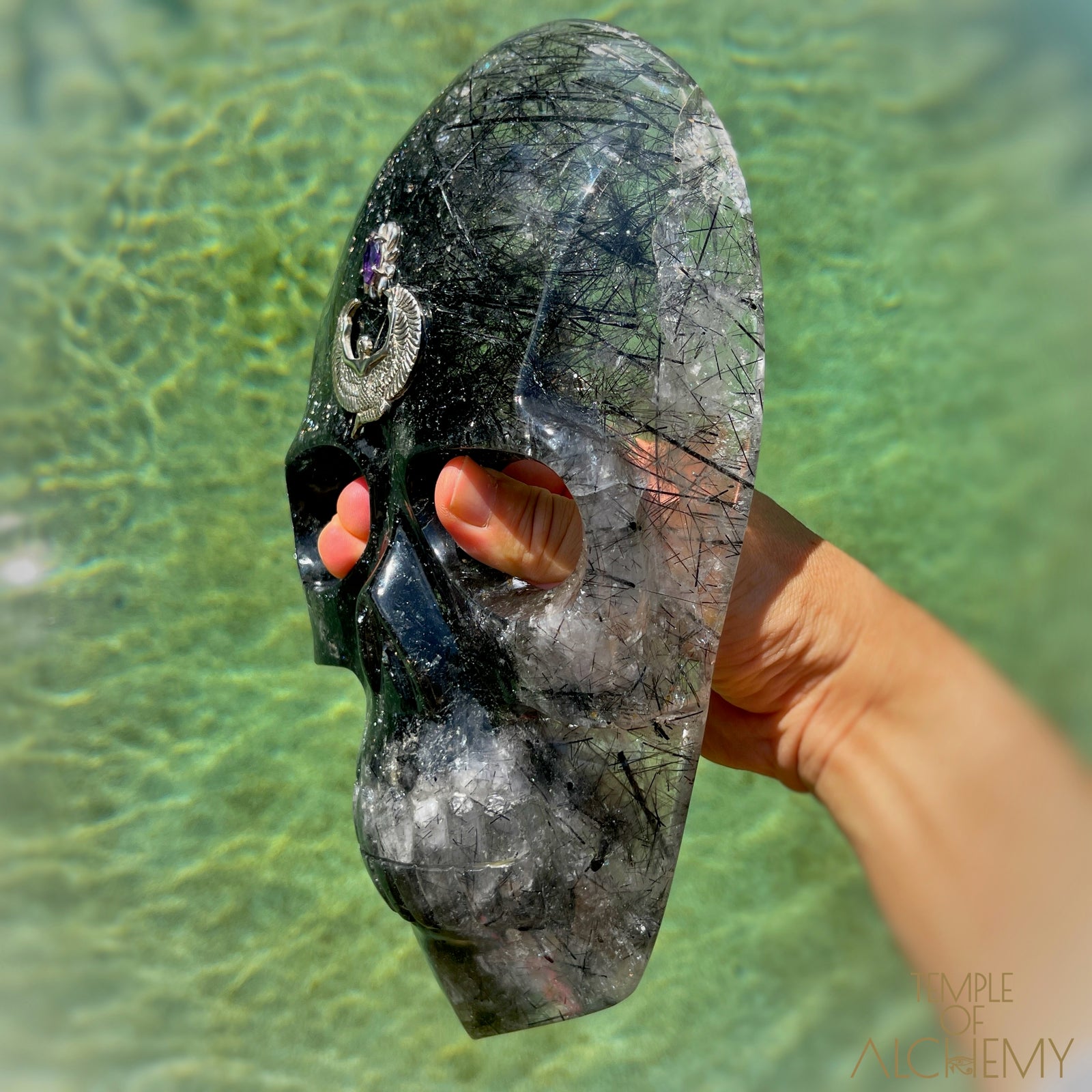 Remover of Obstacles š Black Tourmalinated Quartz