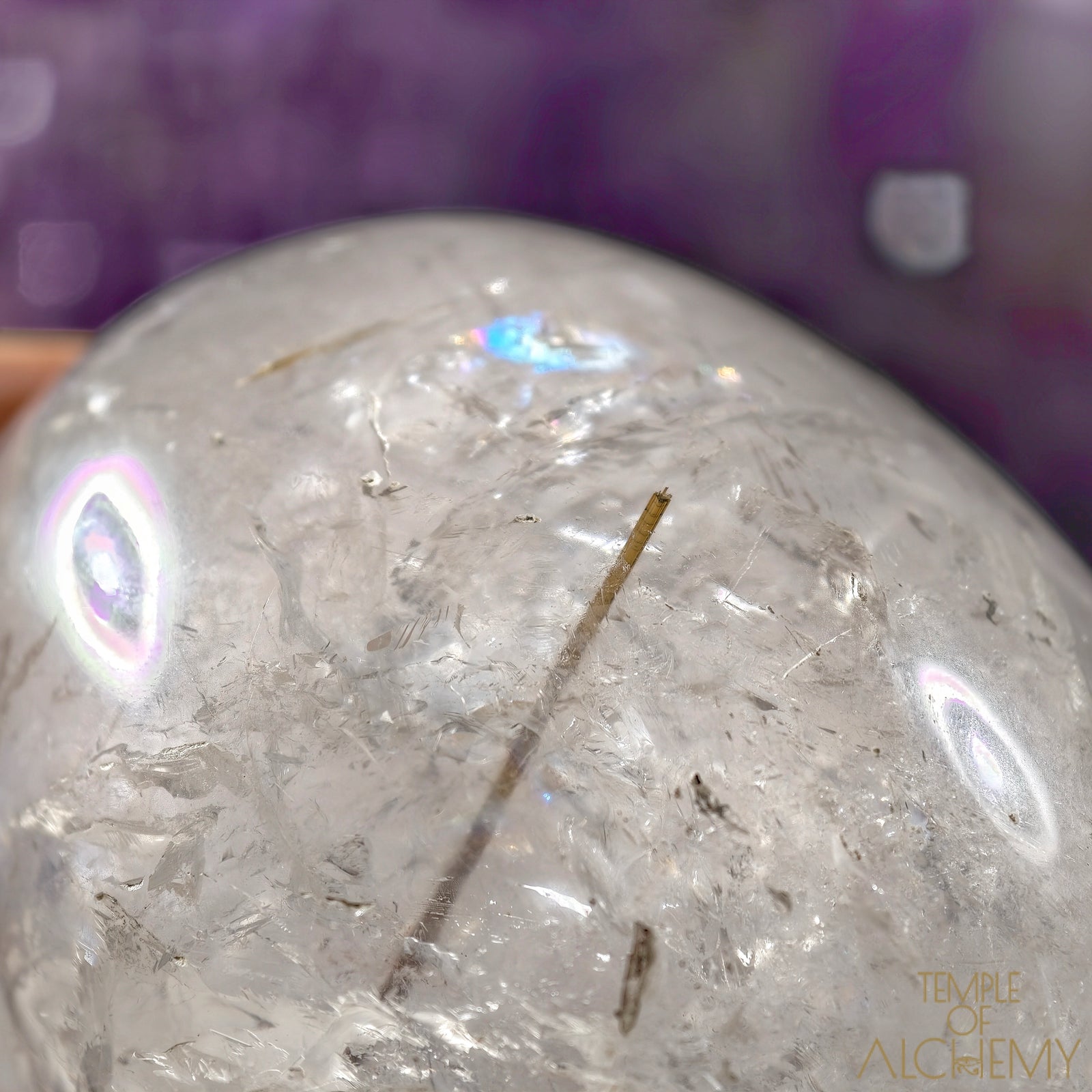 Golden x Copper Rutiles in Clear Quartz