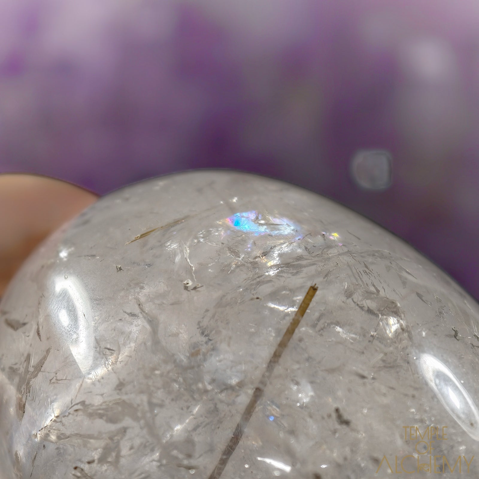 Golden x Copper Rutiles in Clear Quartz