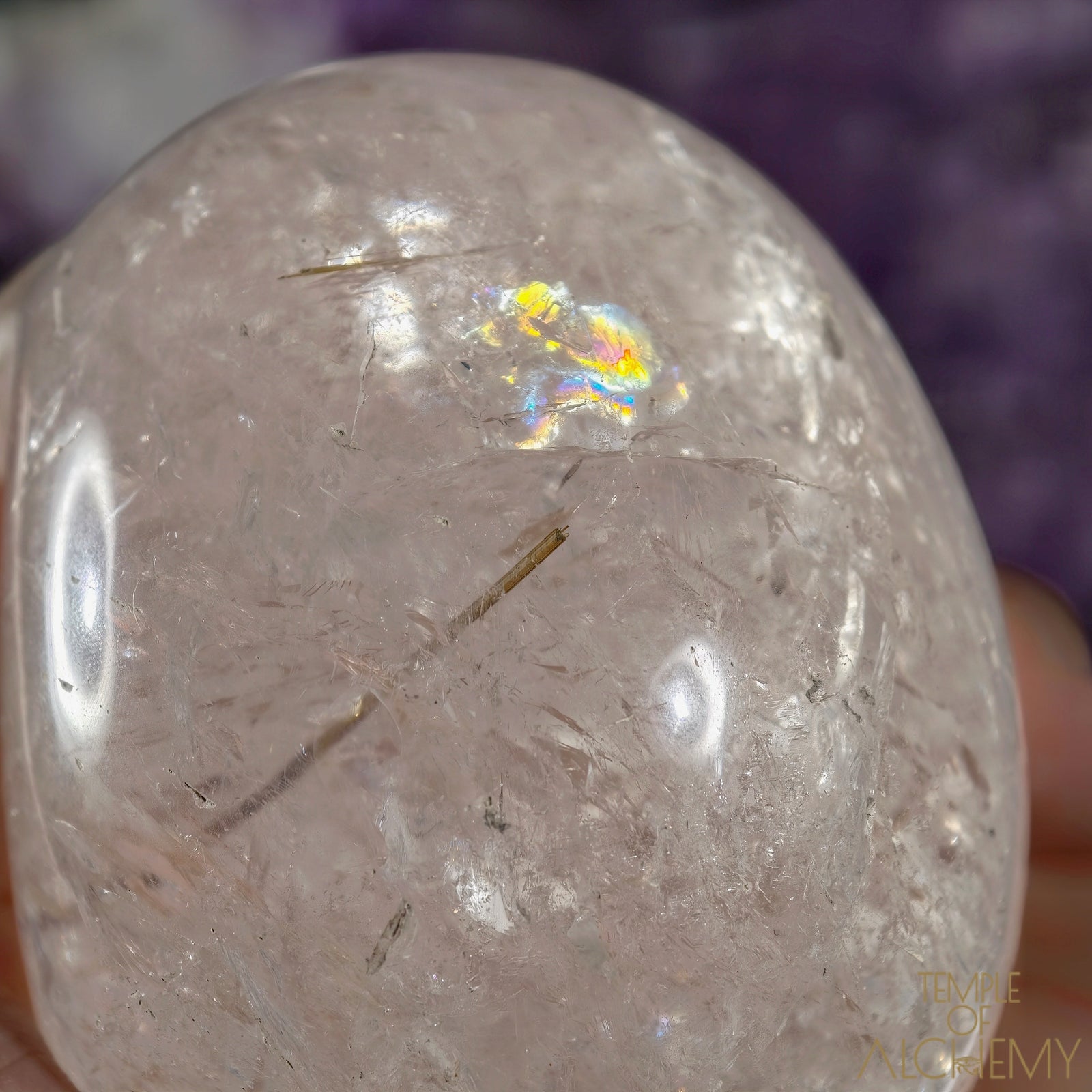 Golden x Copper Rutiles in Clear Quartz