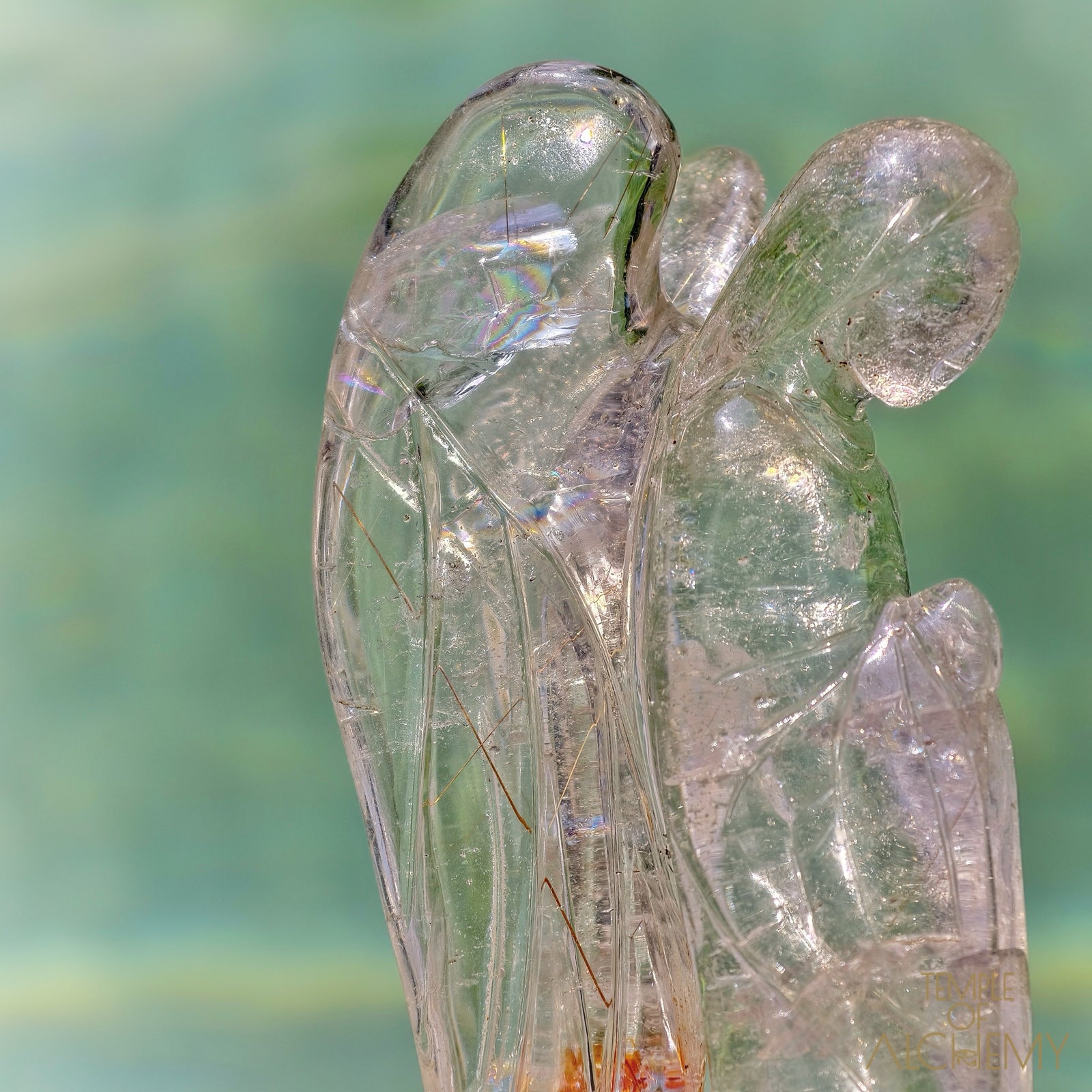 Golden - Copper Rutiles in Clear Quartz