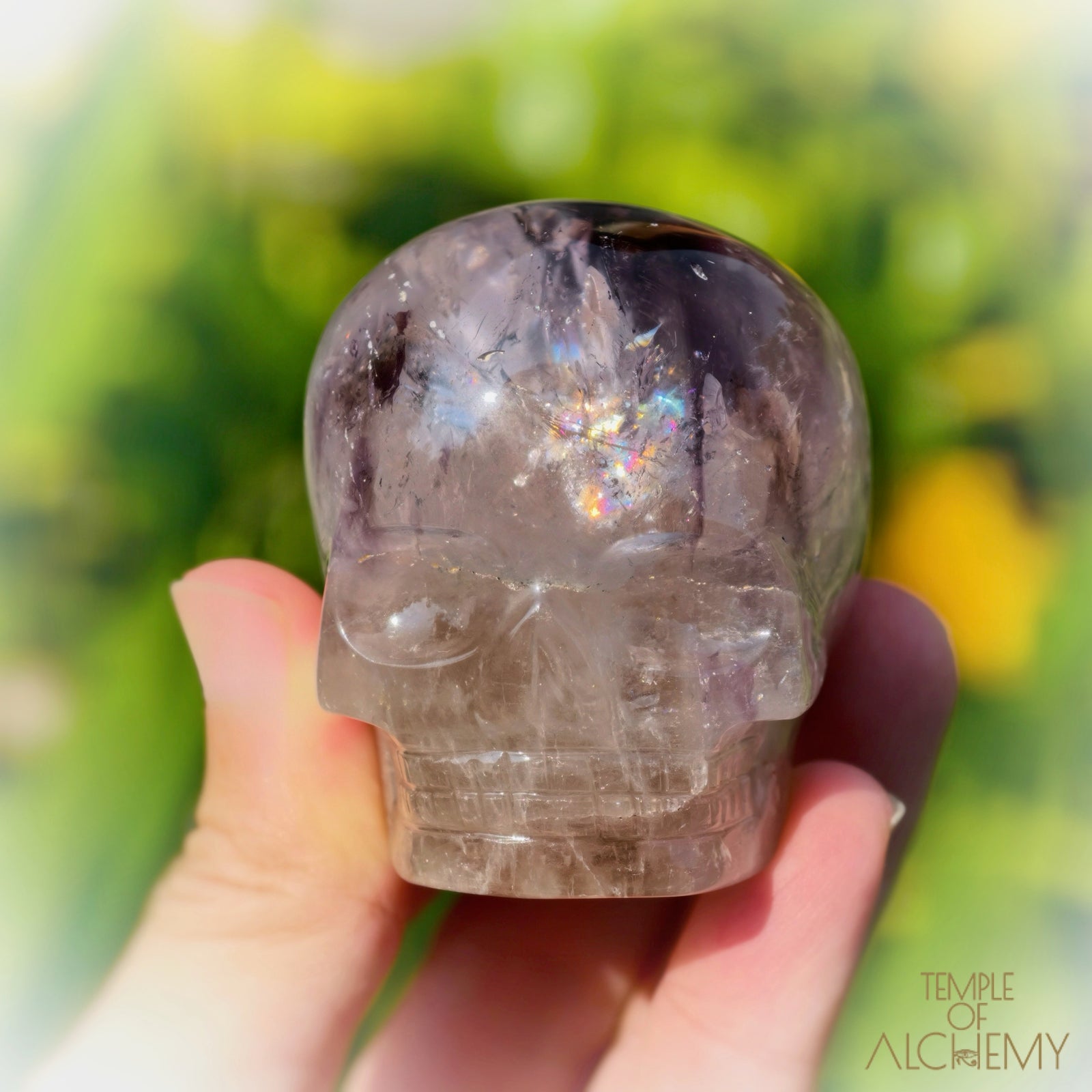 𓁹🌈𓁹 Elestial Trapiche Phantom Amethyst