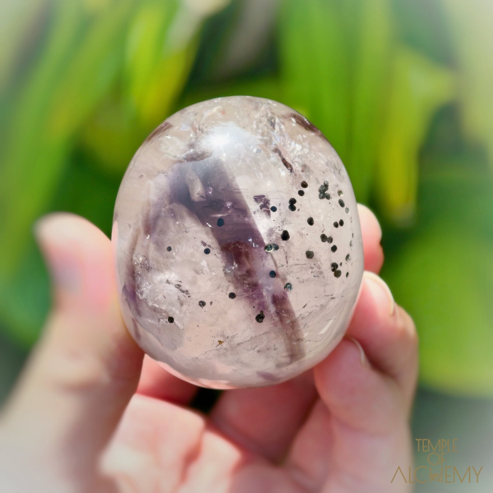 𓁹🌈𓁹 Elestial Trapiche Phantom Amethyst