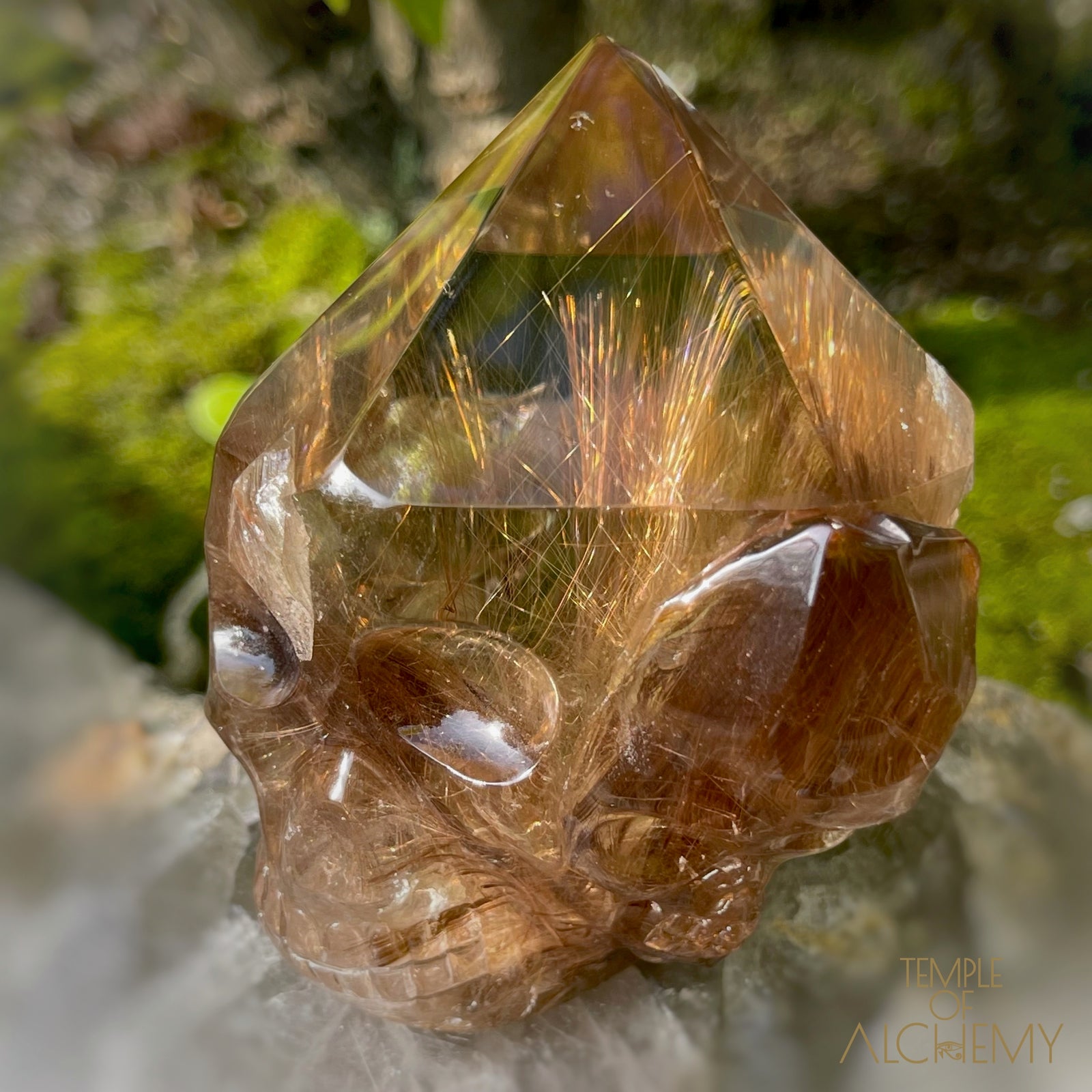 The Power of 2 Beings in 1 π Smoky Citrine x Golden-Copper Rutiles