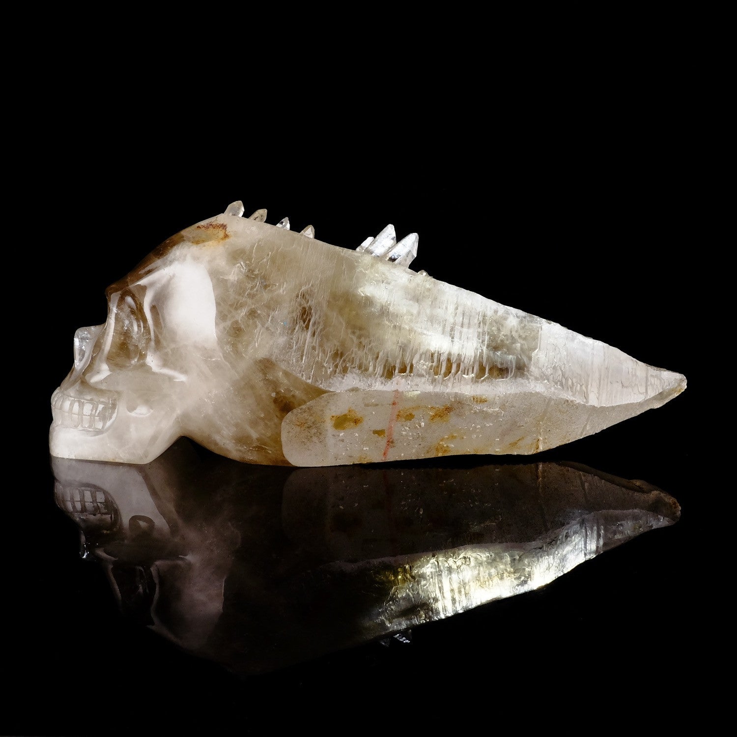 Leandro De Souza's 50th Anniversary Collection : Ultra Rare Citrine Elestial X Cathedral Master Traveller - crystal skull - Leandro de Souza - 18