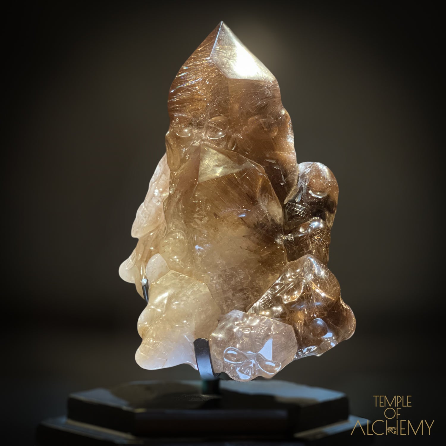 ð“‚€ 35 Master Skulls ð“‚€ Supreme Grade Smokey Citrine x Golden Rutiles