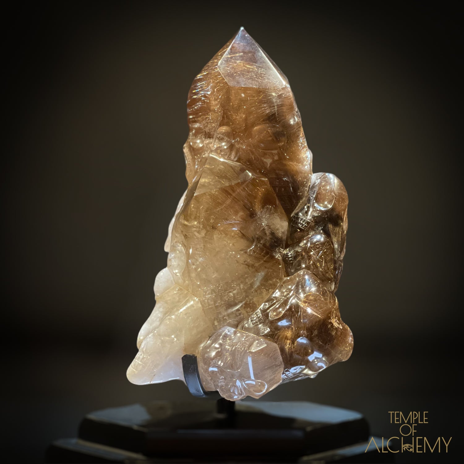 ð“‚€ 35 Master Skulls ð“‚€ Supreme Grade Smokey Citrine x Golden Rutiles