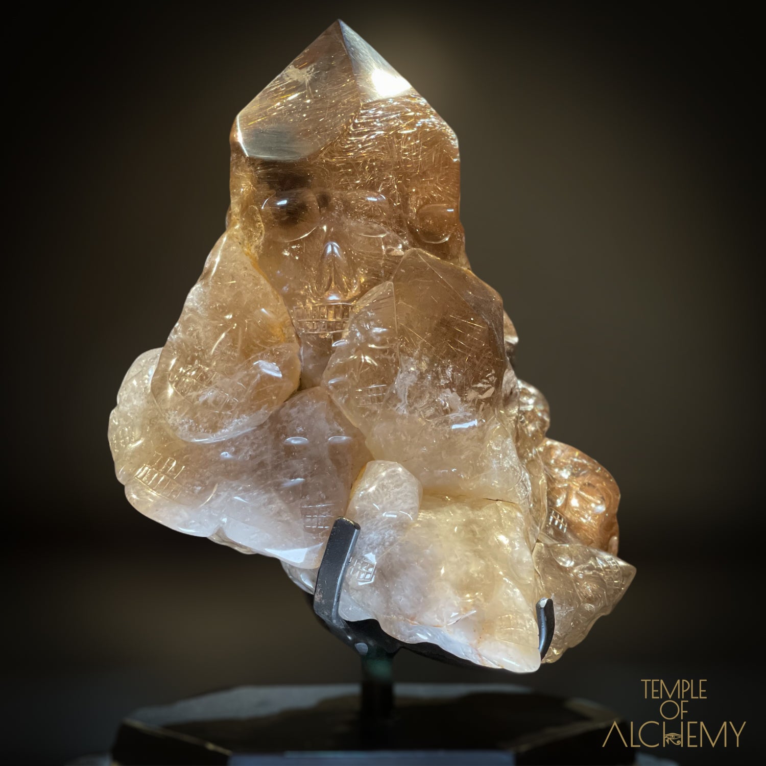 ð“‚€ 35 Master Skulls ð“‚€ Supreme Grade Smokey Citrine x Golden Rutiles