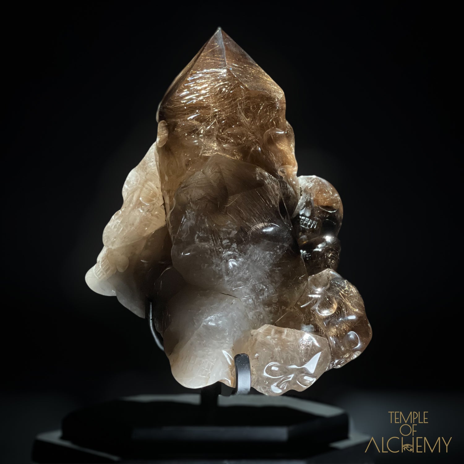 ð“‚€ 35 Master Skulls ð“‚€ Supreme Grade Smokey Citrine x Golden Rutiles