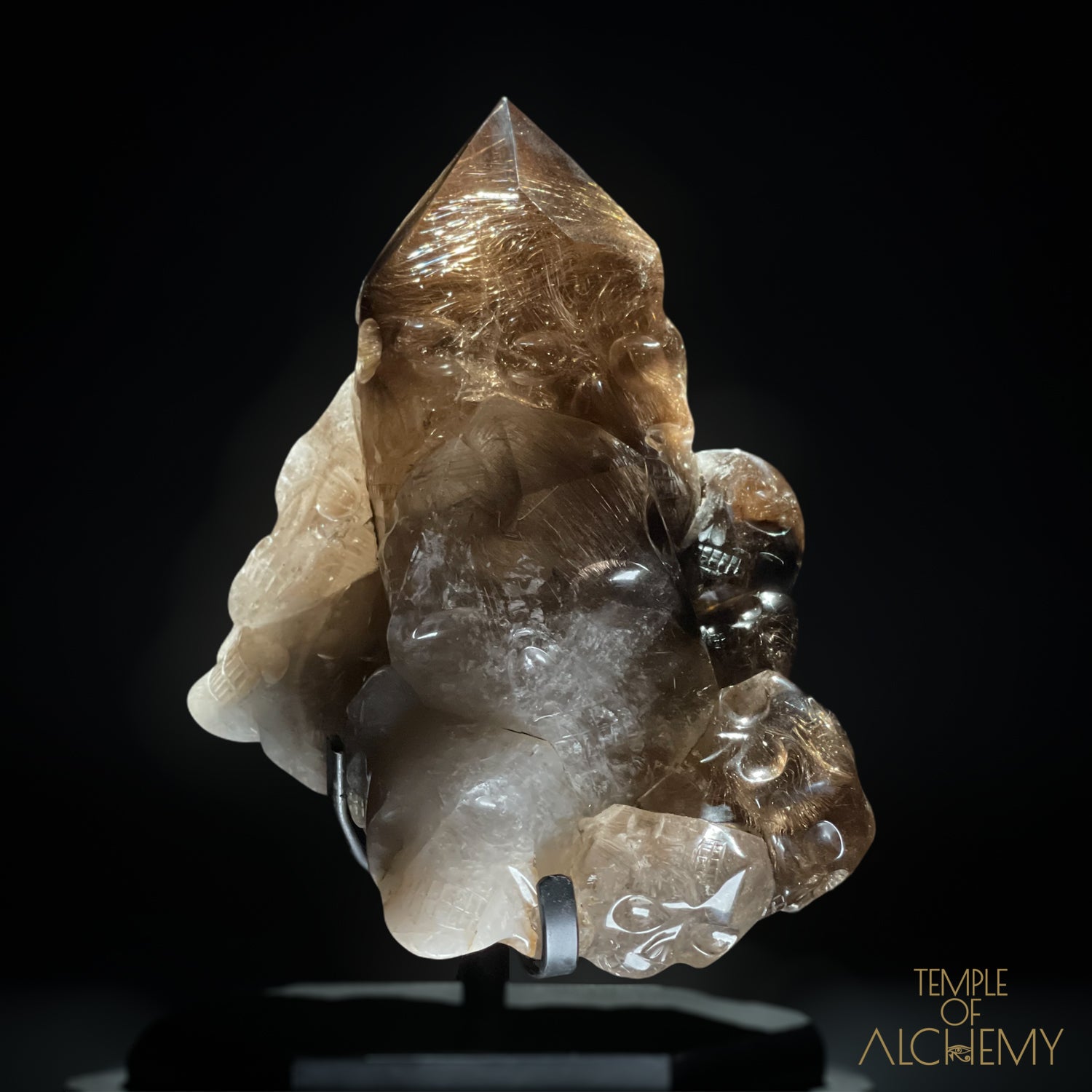 ð“‚€ 35 Master Skulls ð“‚€ Supreme Grade Smokey Citrine x Golden Rutiles