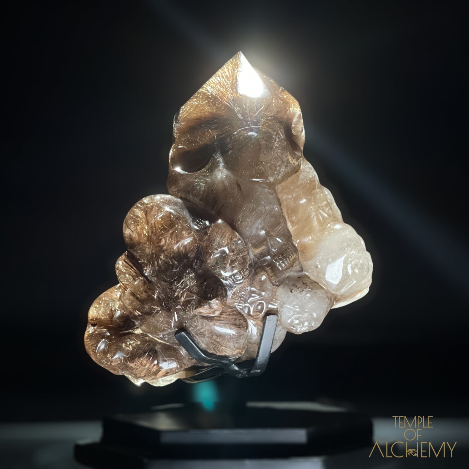 ð“‚€ 35 Master Skulls ð“‚€ Supreme Grade Smokey Citrine x Golden Rutiles