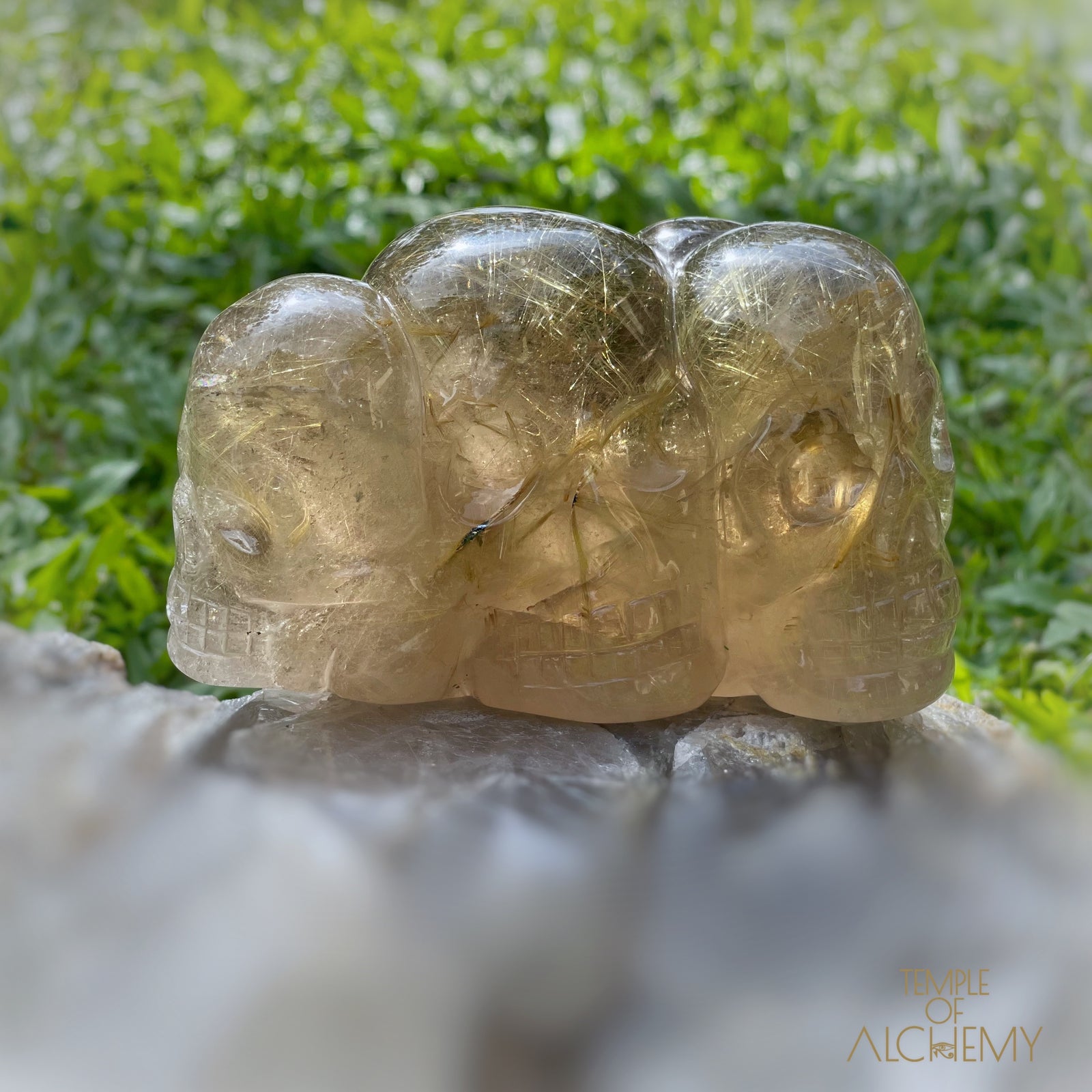 Smoky Citrine x Golden Rutiles