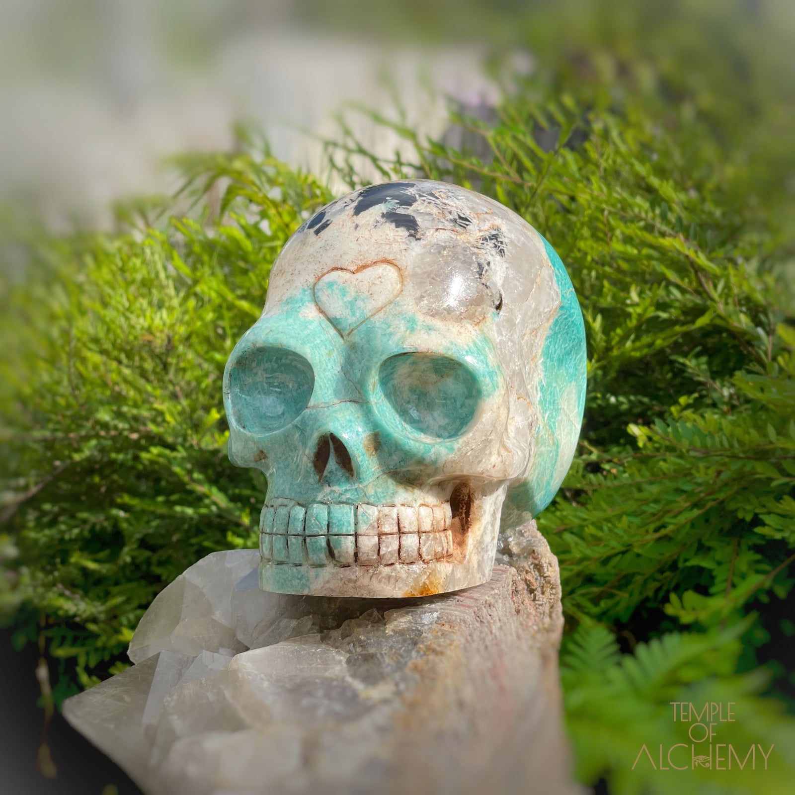 Amazonite x Black Tourmaline x Epidote x Garnet