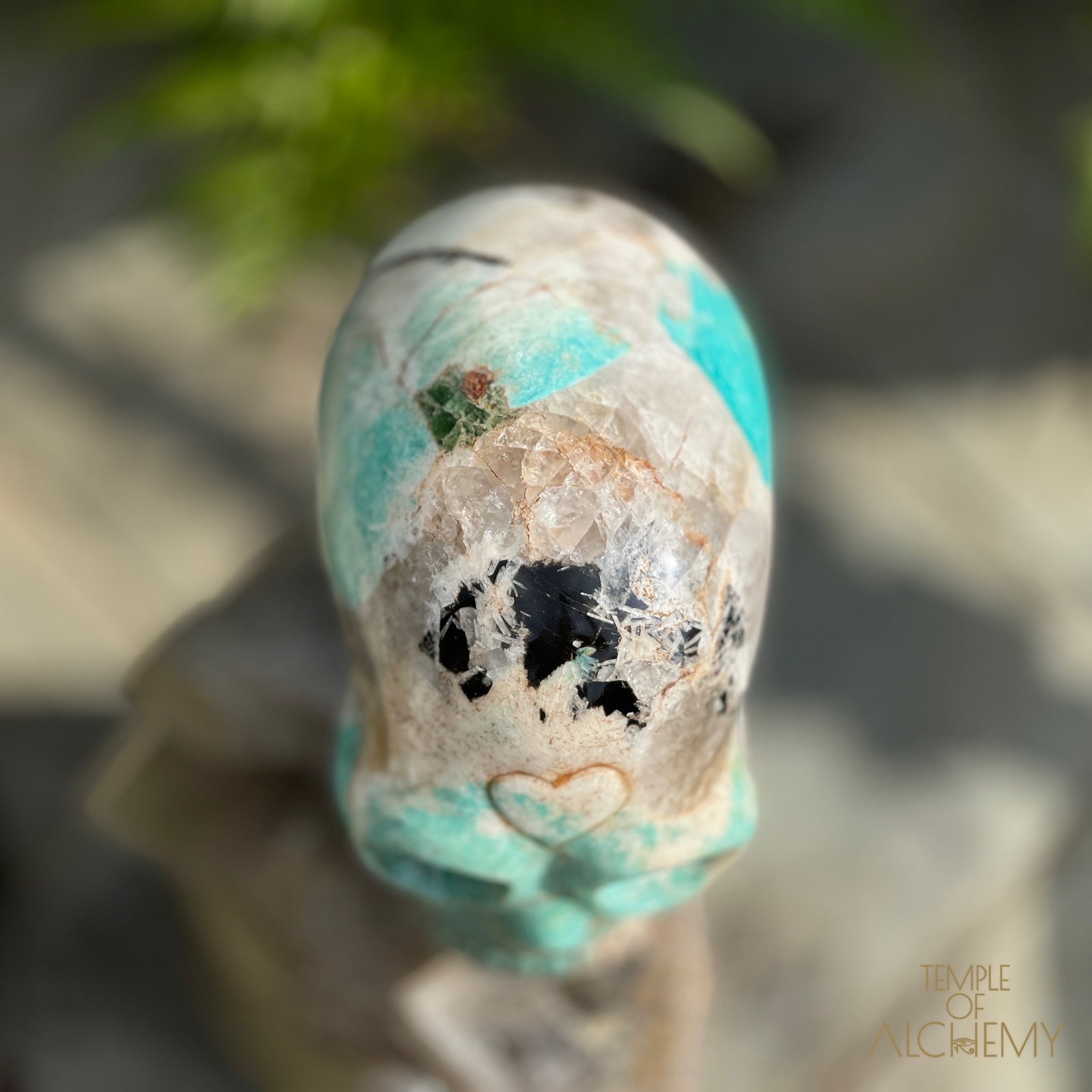 Amazonite x Black Tourmaline x Epidote x Garnet