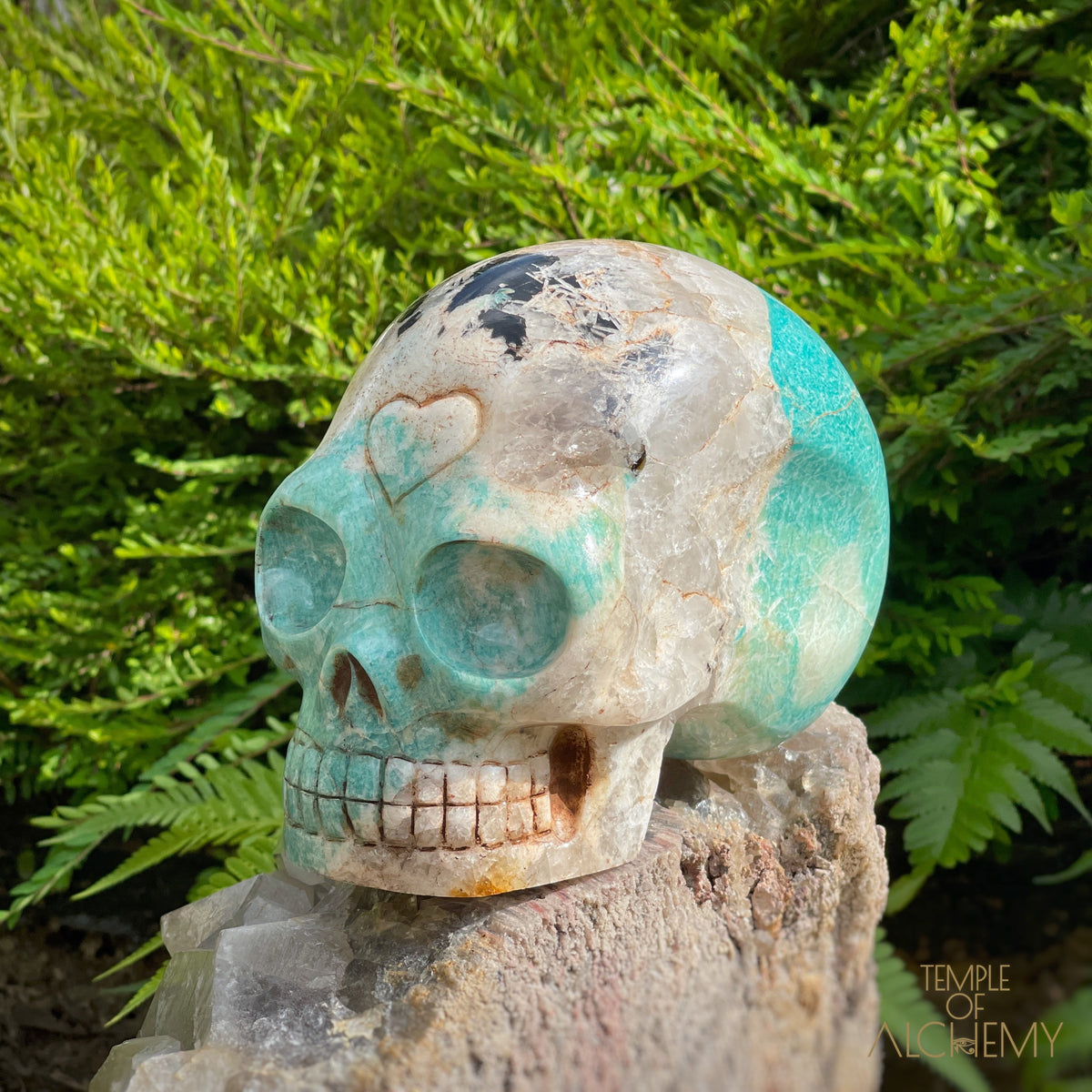 Amazonite x Black Tourmaline x Epidote x Garnet