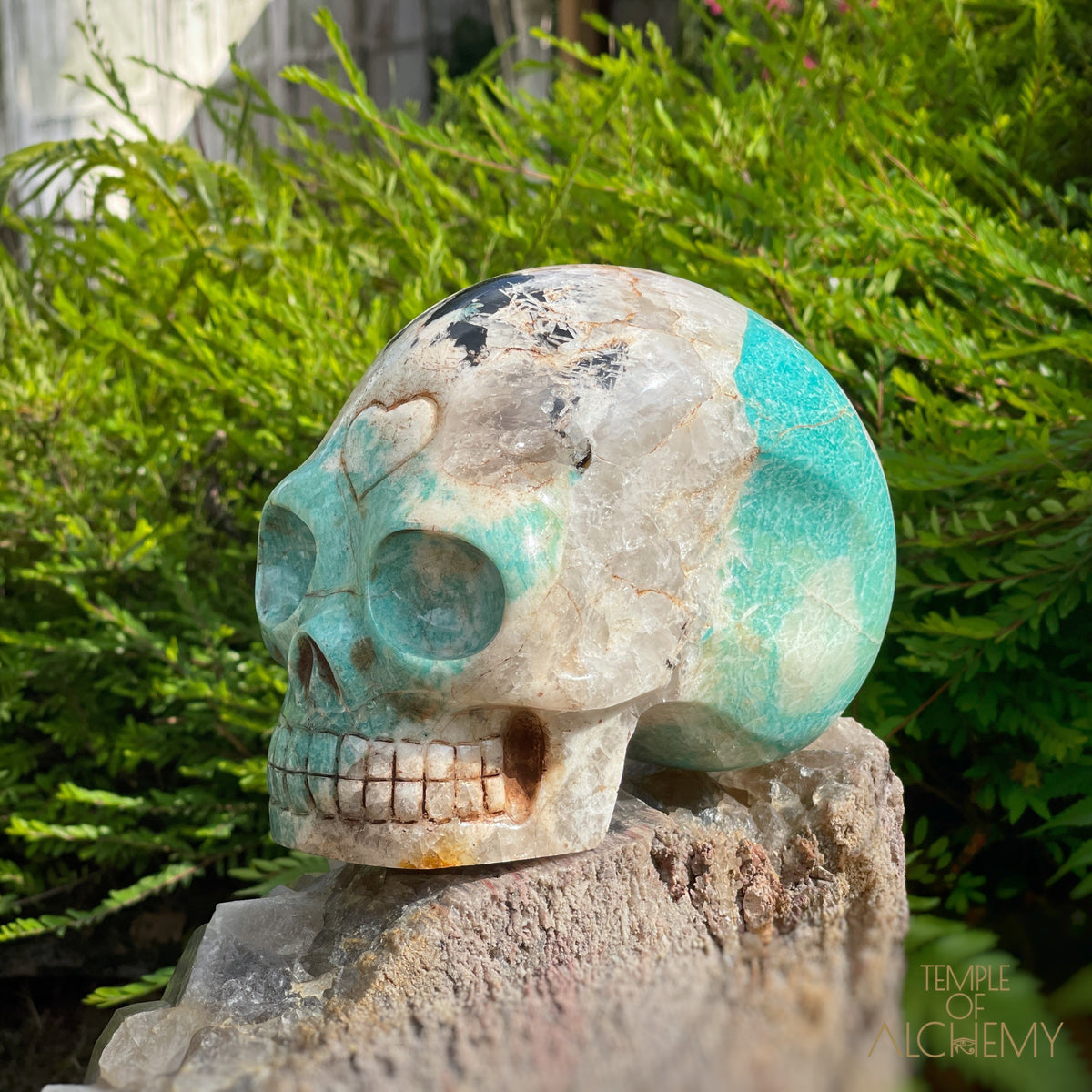 Amazonite x Black Tourmaline x Epidote x Garnet