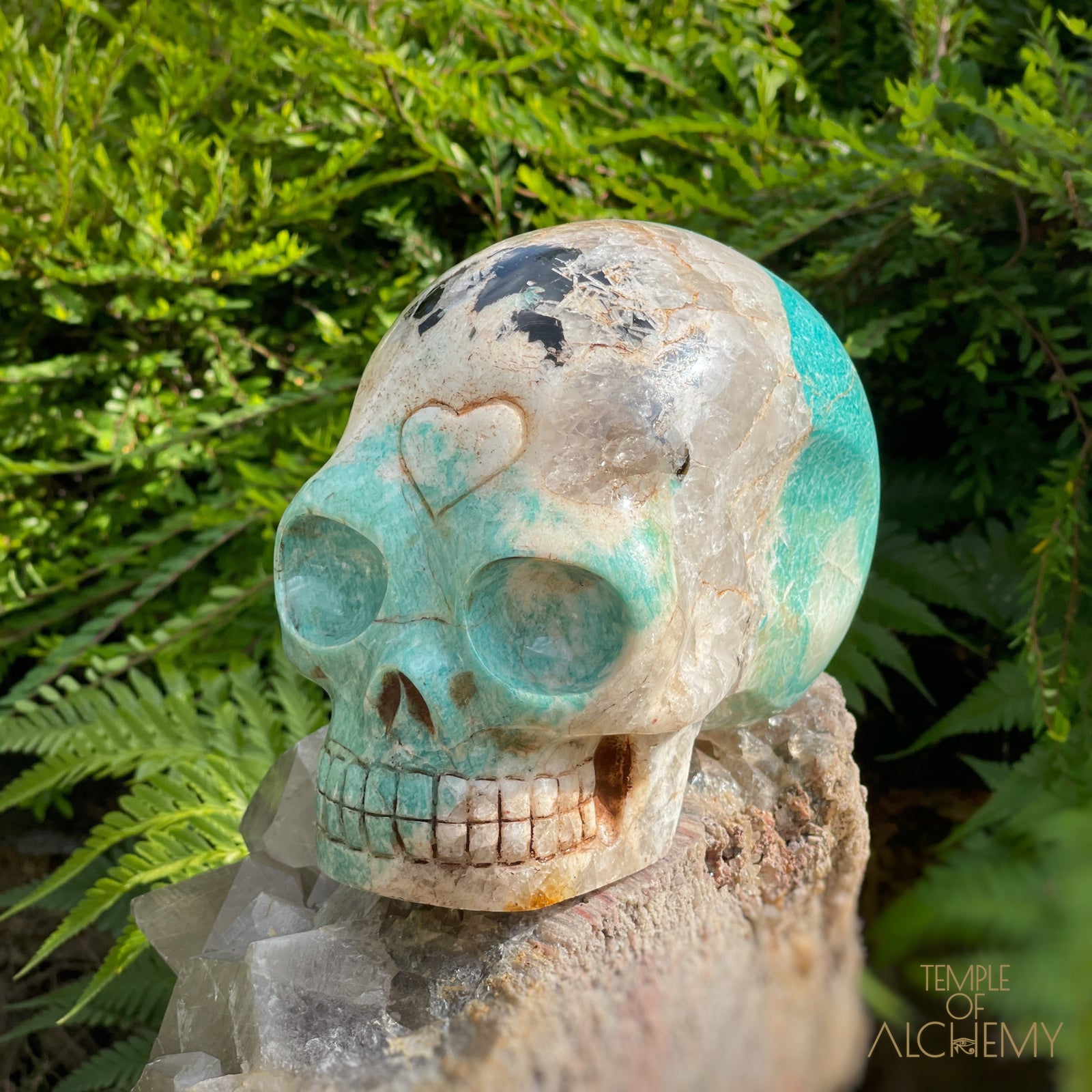 Amazonite x Black Tourmaline x Epidote x Garnet