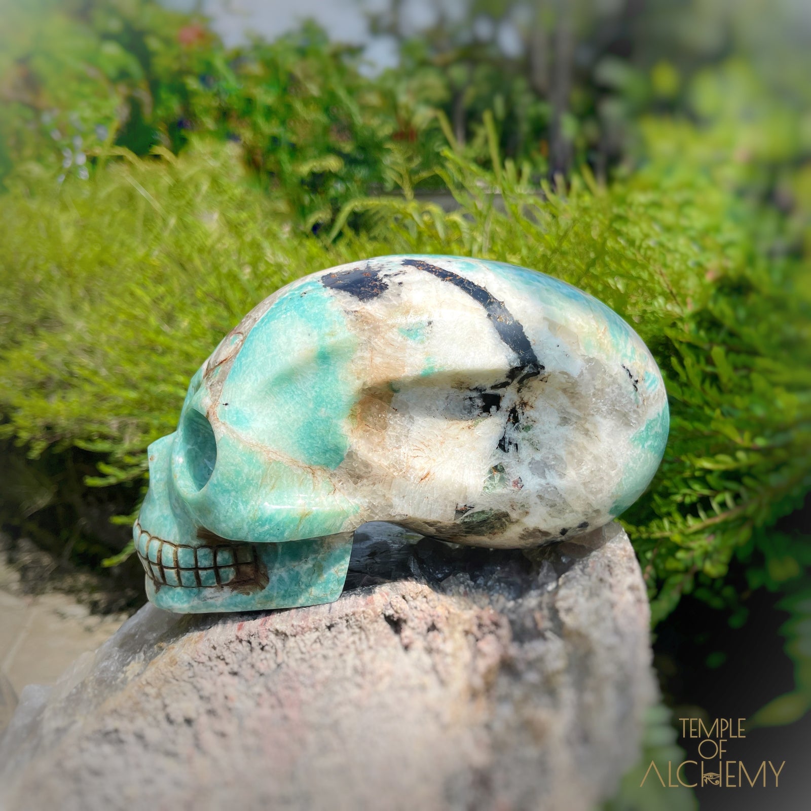 Amazonite x Black Tourmaline x Epidote