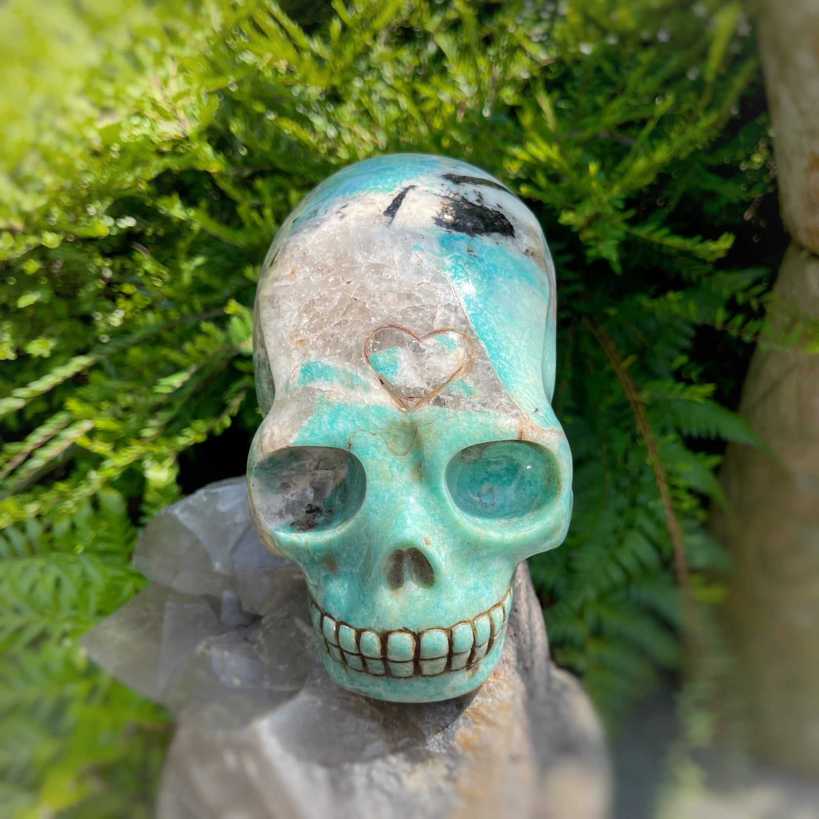 Amazonite x Black Tourmaline x Epidote