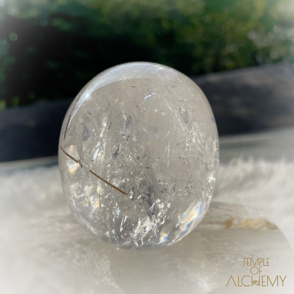 Golden X Copper Rutiles in Clear Quartz