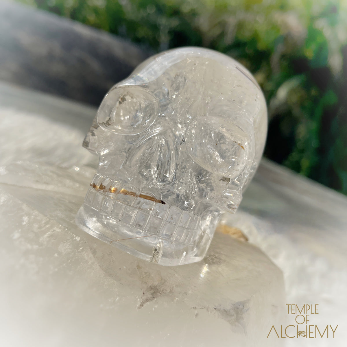 Golden X Copper Rutiles in Clear Quartz