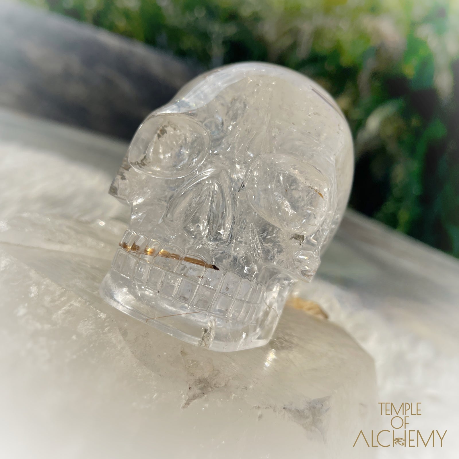 Golden X Copper Rutiles in Clear Quartz