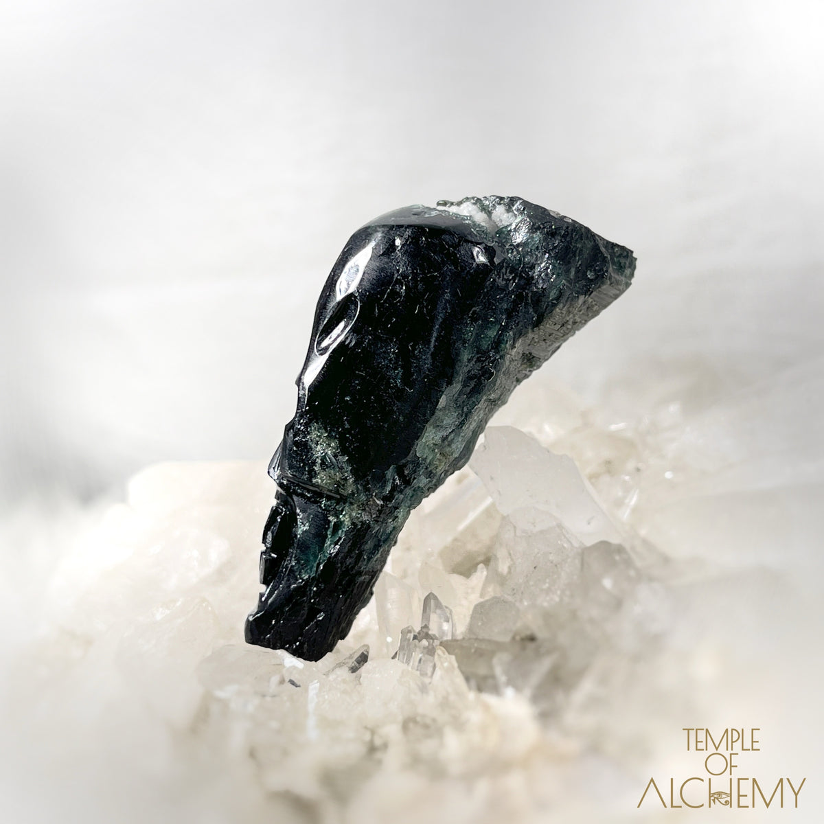 Green Tourmaline x Pyrite