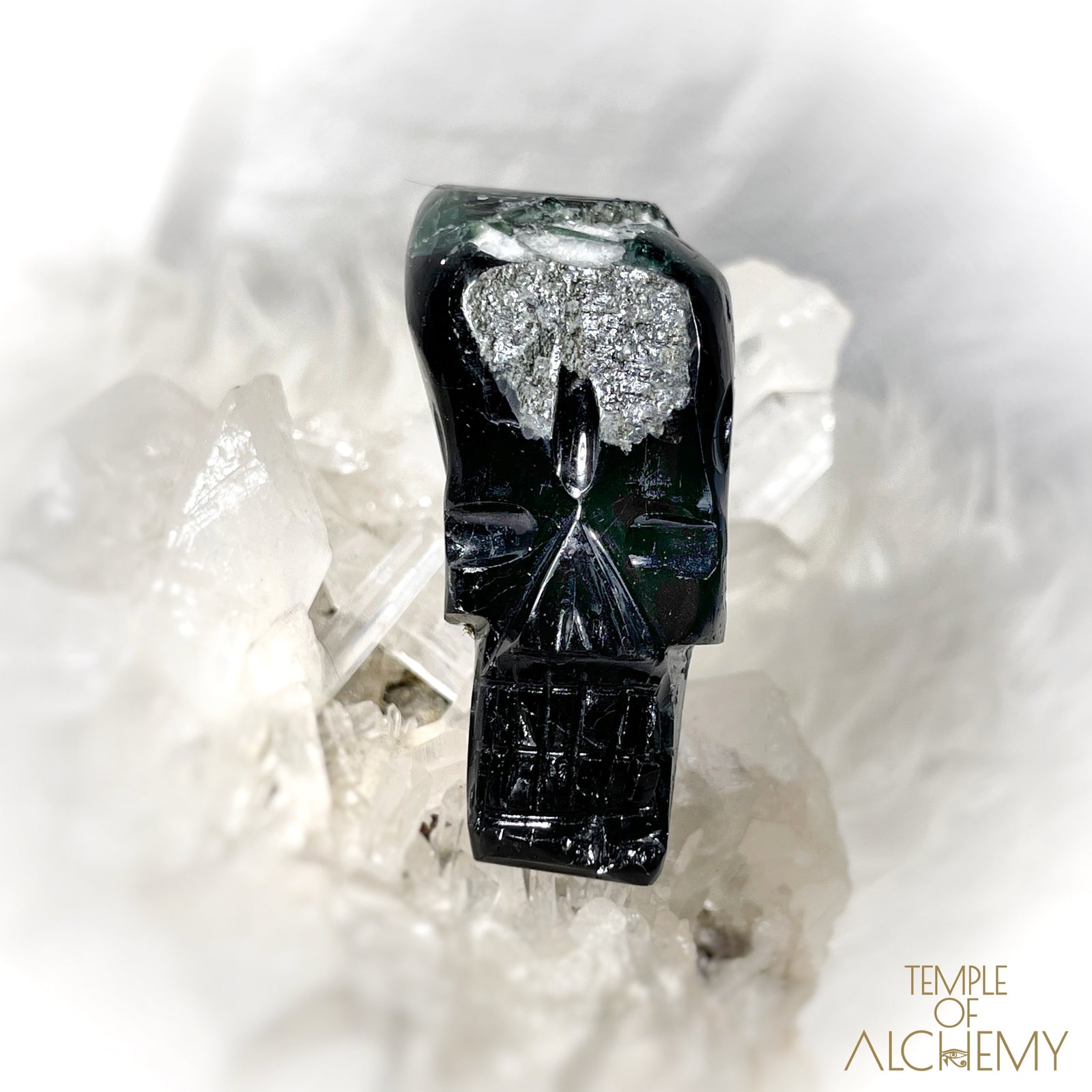 Green Tourmaline x Pyrite