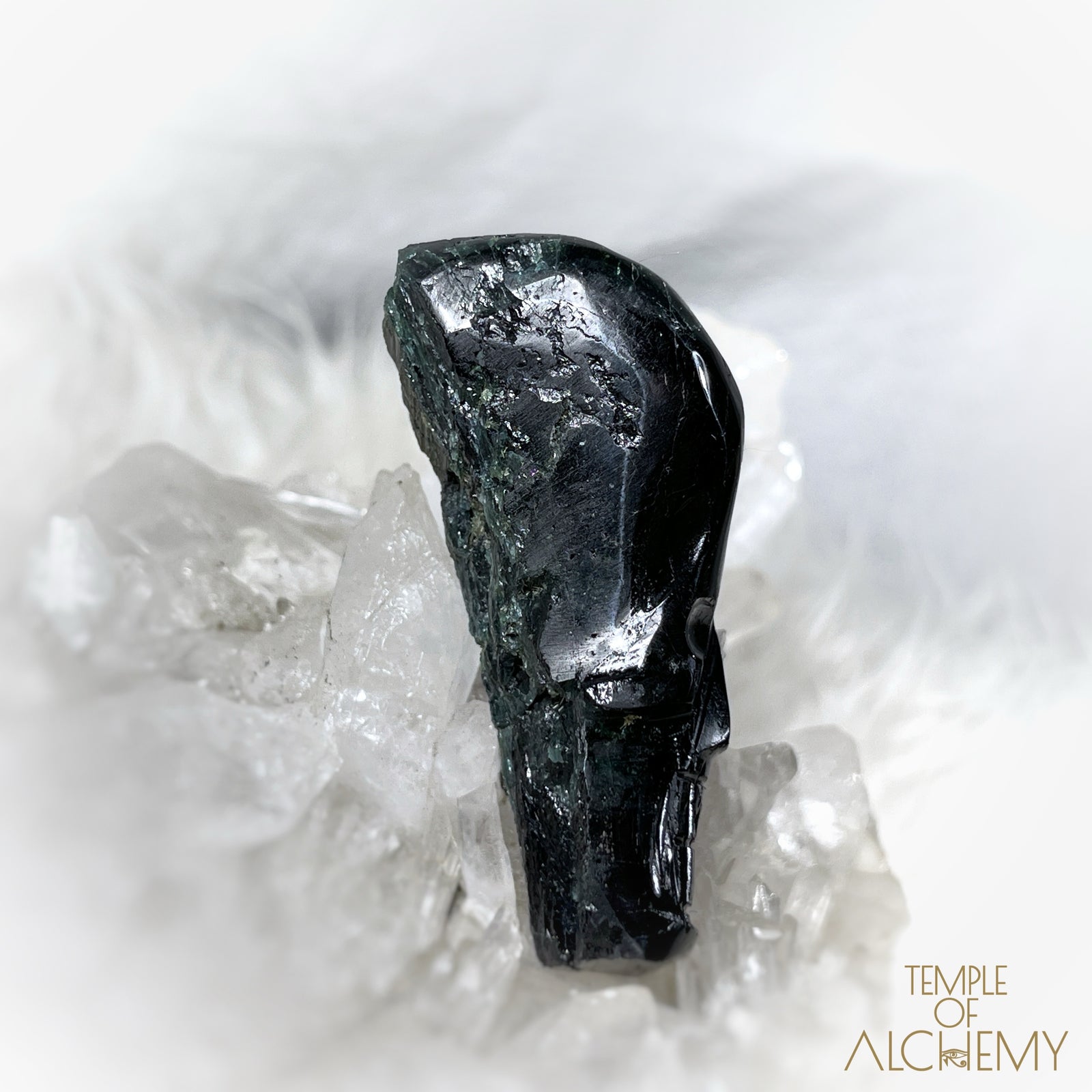 Green Tourmaline x Pyrite