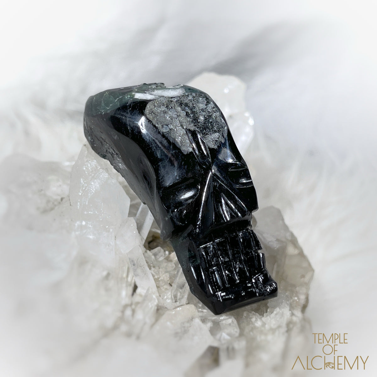 Green Tourmaline x Pyrite