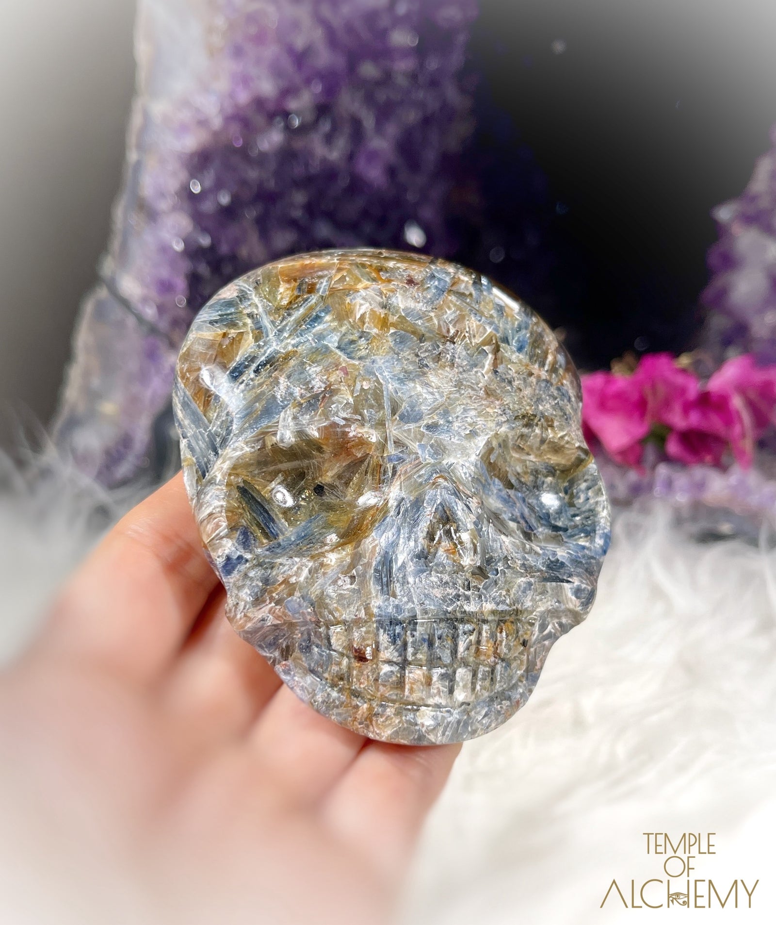 Blue ~ Green Kyanite x Golden Healer