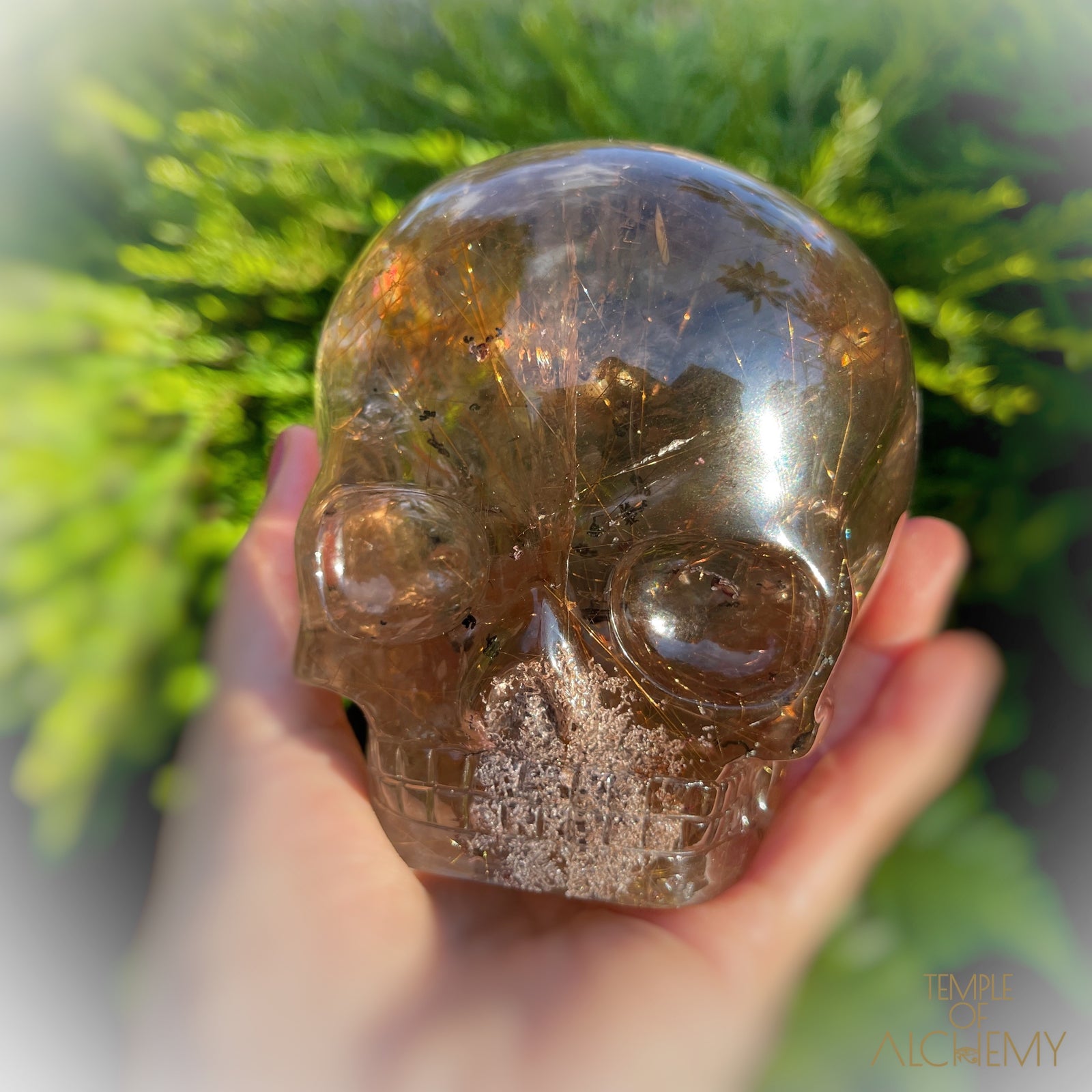 Smoky Citrine x Lodolite x Copper Rutiles