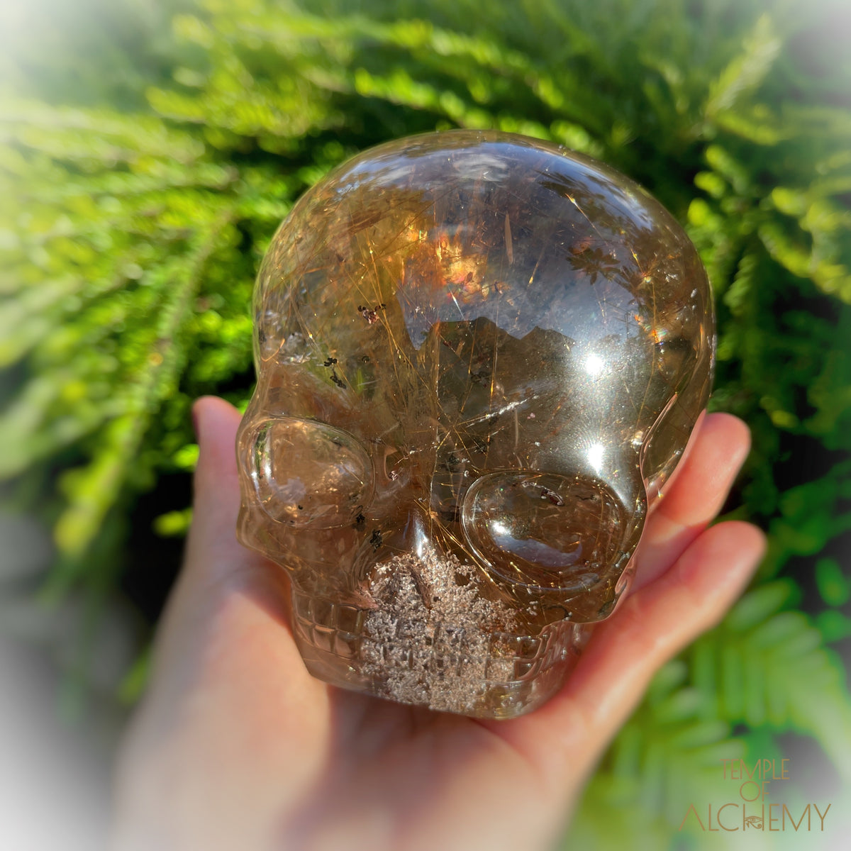 Smoky Citrine x Lodolite x Copper Rutiles