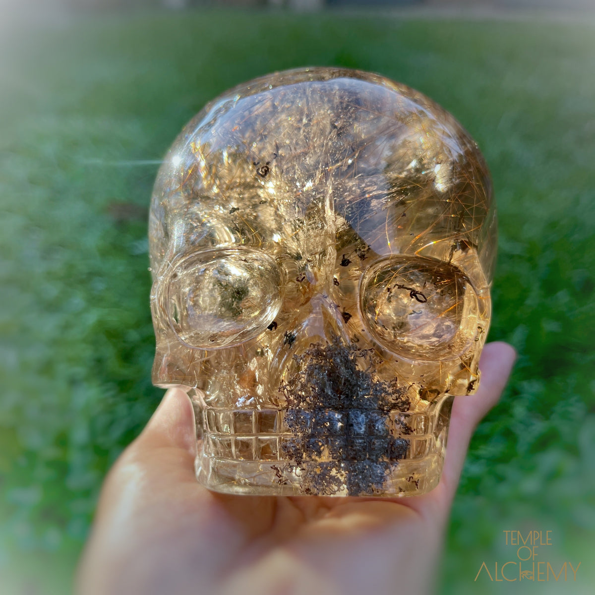 Smoky Citrine x Lodolite x Copper Rutiles