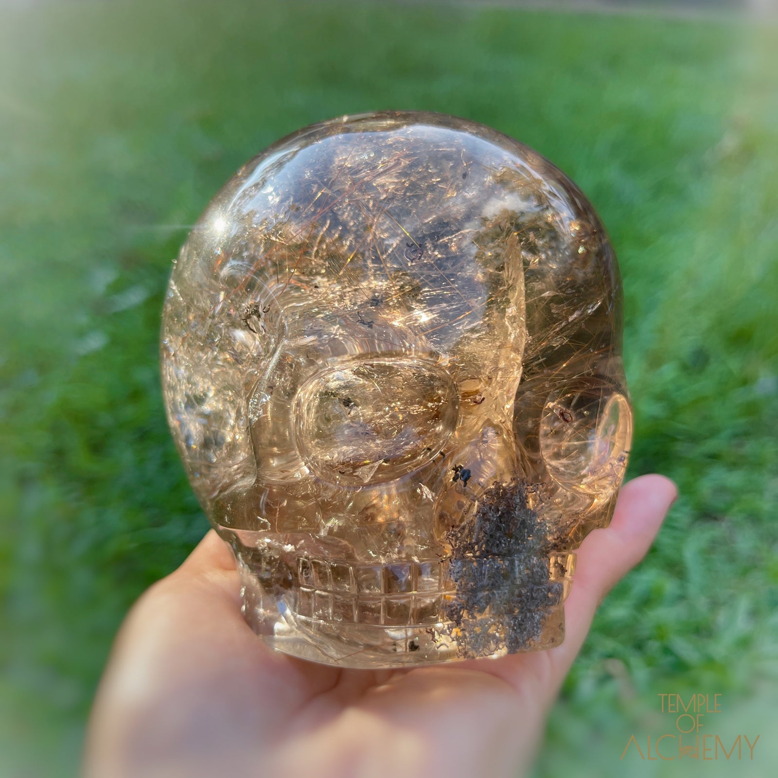 Smoky Citrine x Lodolite x Copper Rutiles