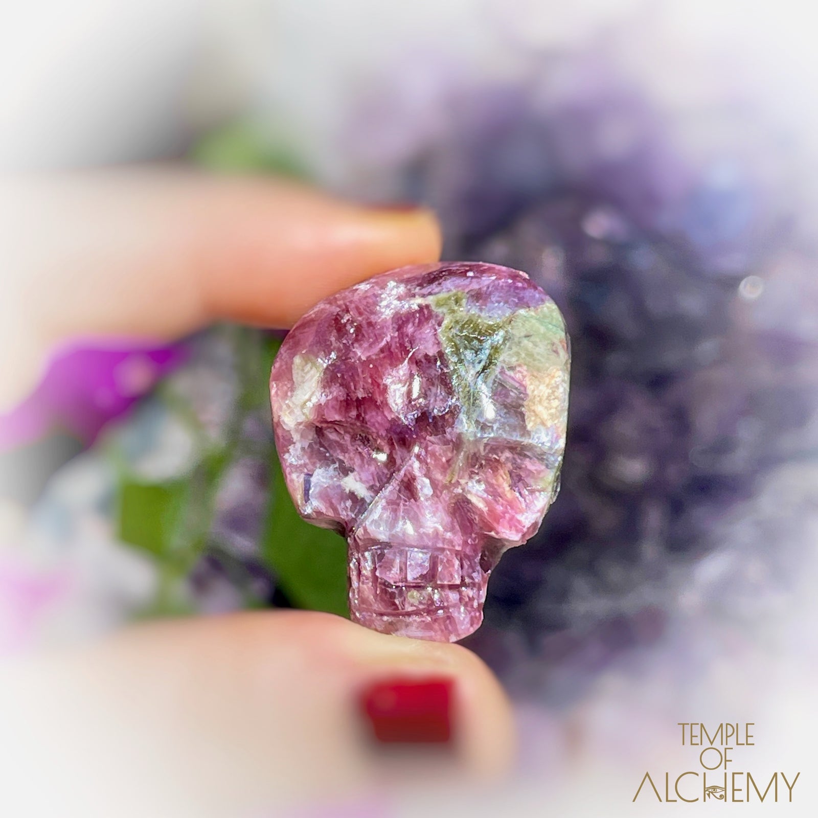 Rubellite Tourmaline x Green Tourmaline