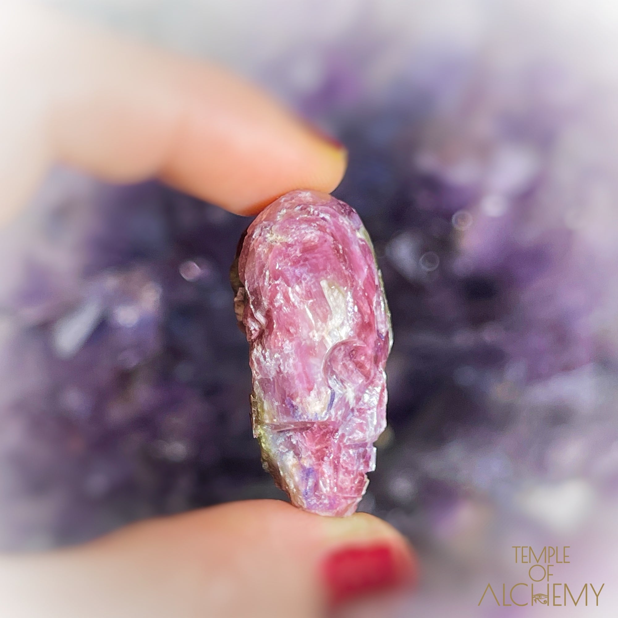 Rubellite Tourmaline x Green Tourmaline