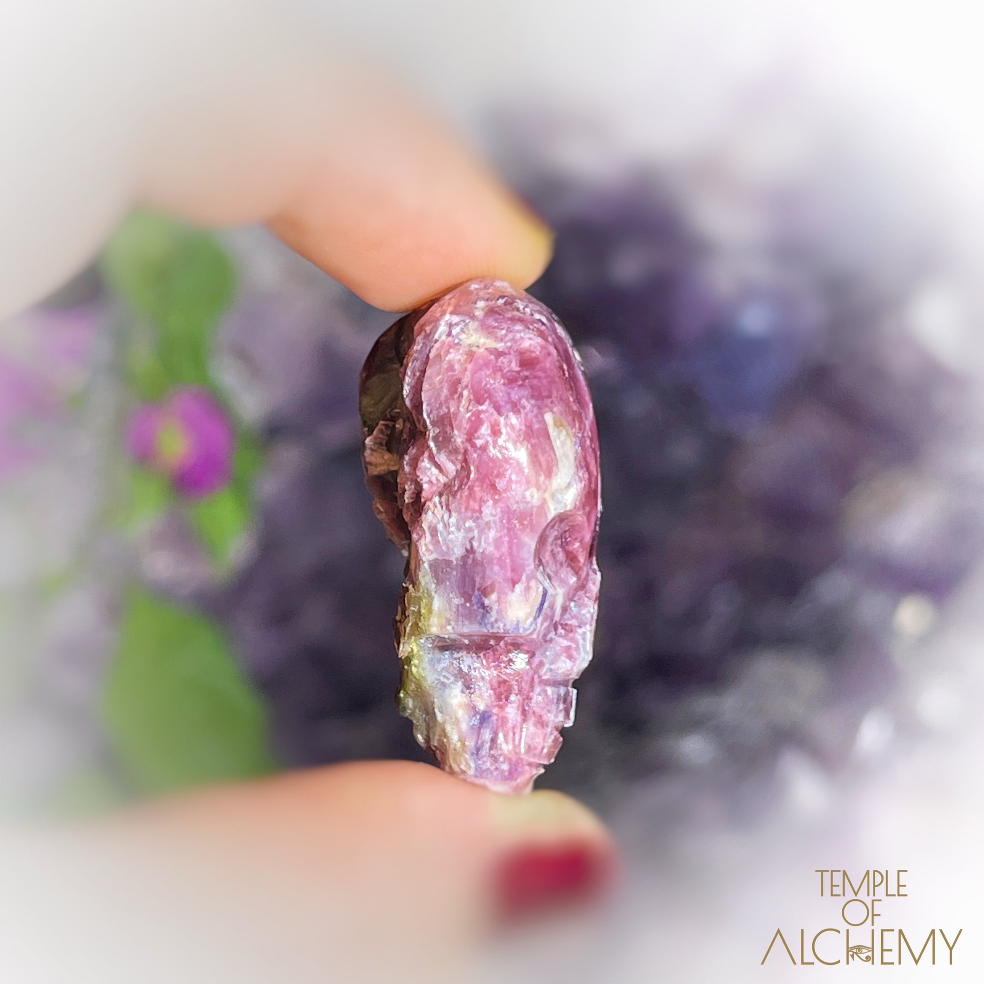 Rubellite Tourmaline x Green Tourmaline