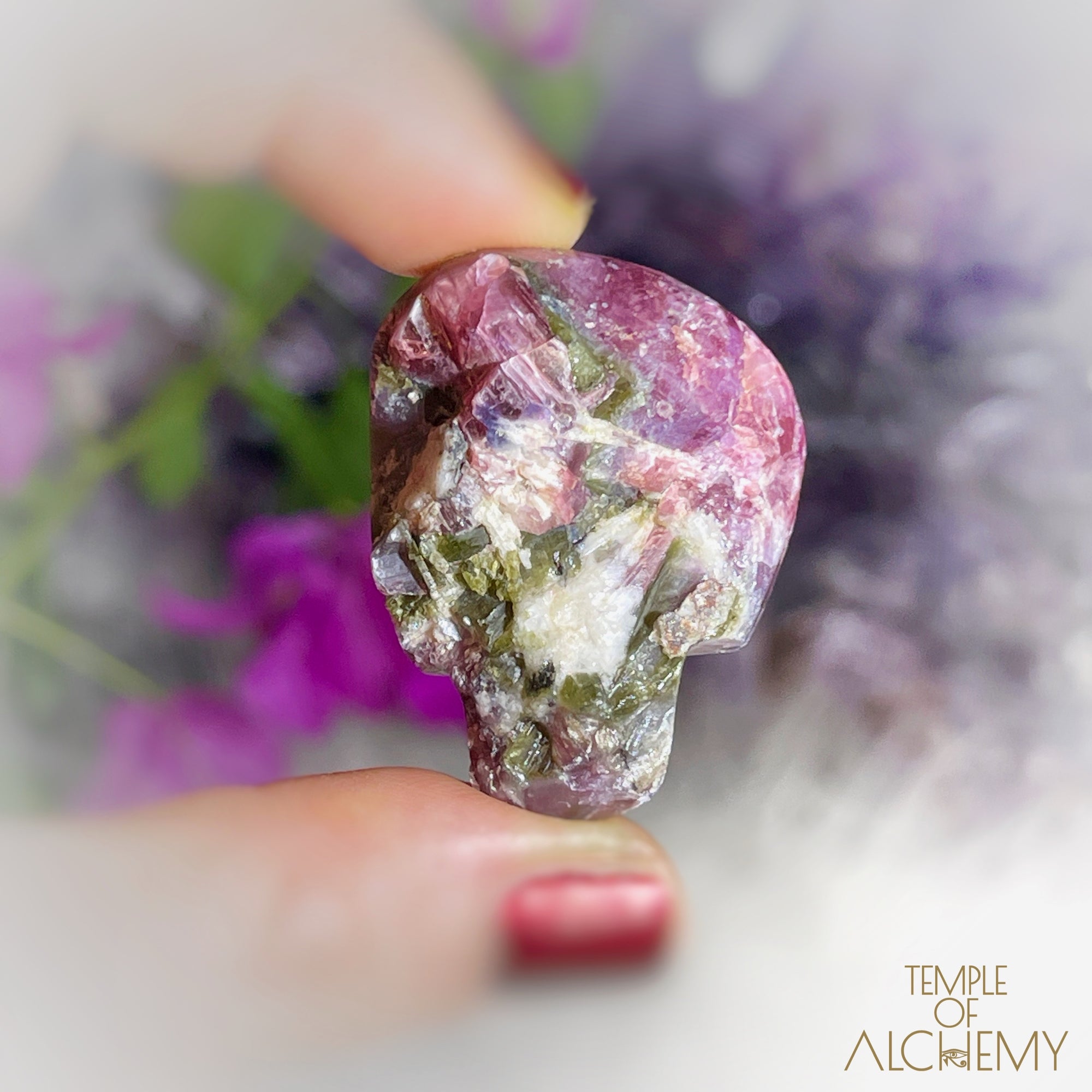 Rubellite Tourmaline x Green Tourmaline