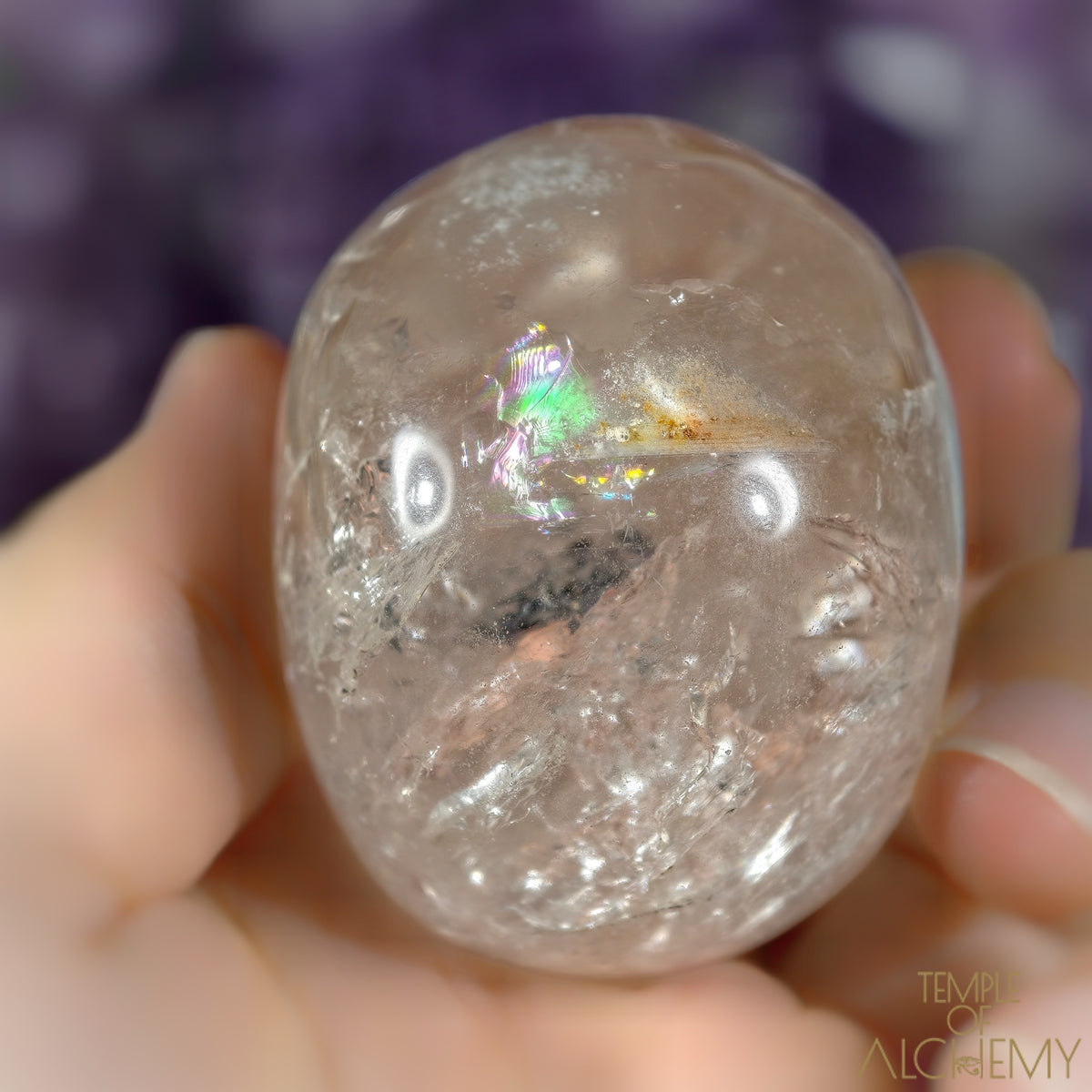 Green Chlorite x Clear Quartz 🌈