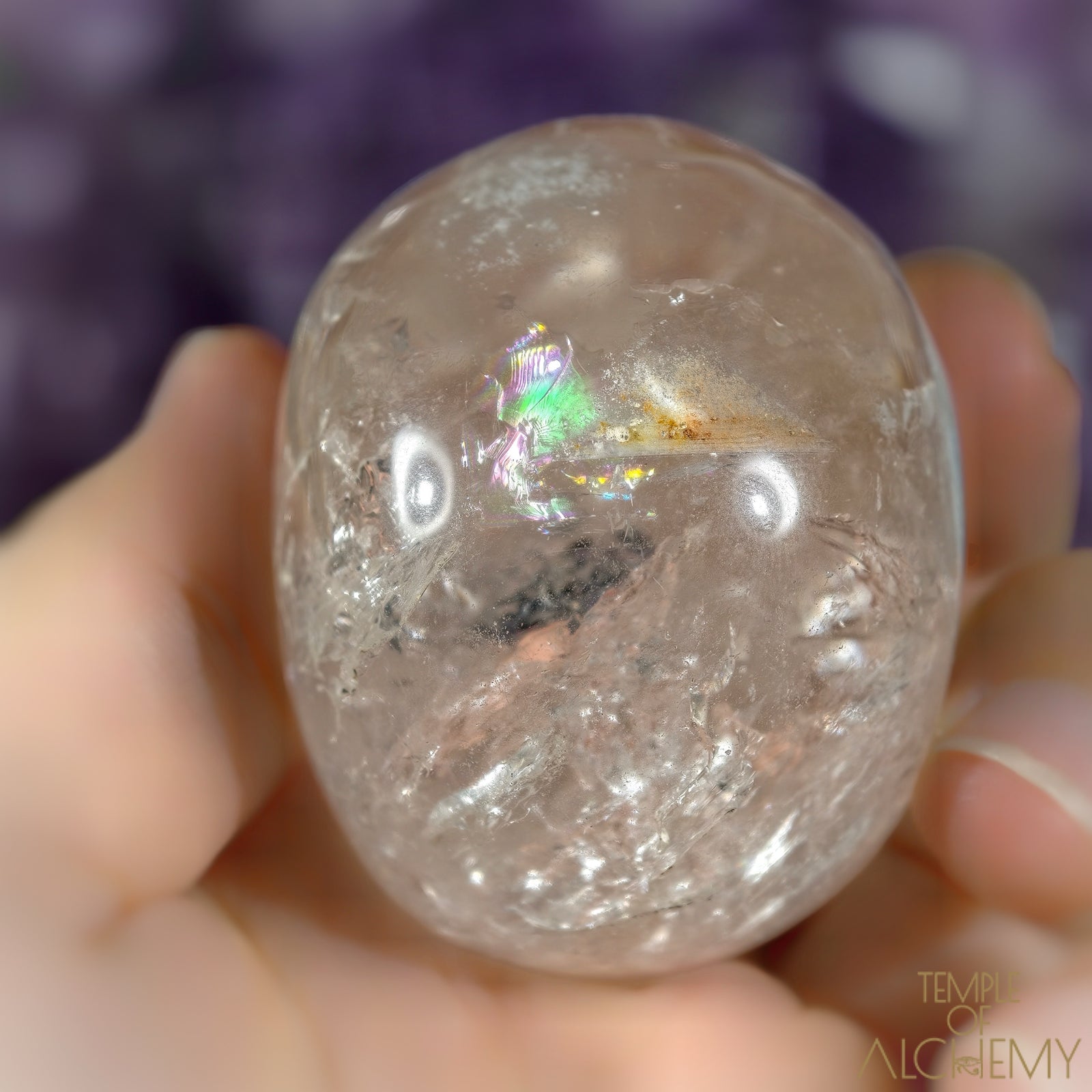 Green Chlorite x Clear Quartz 🌈