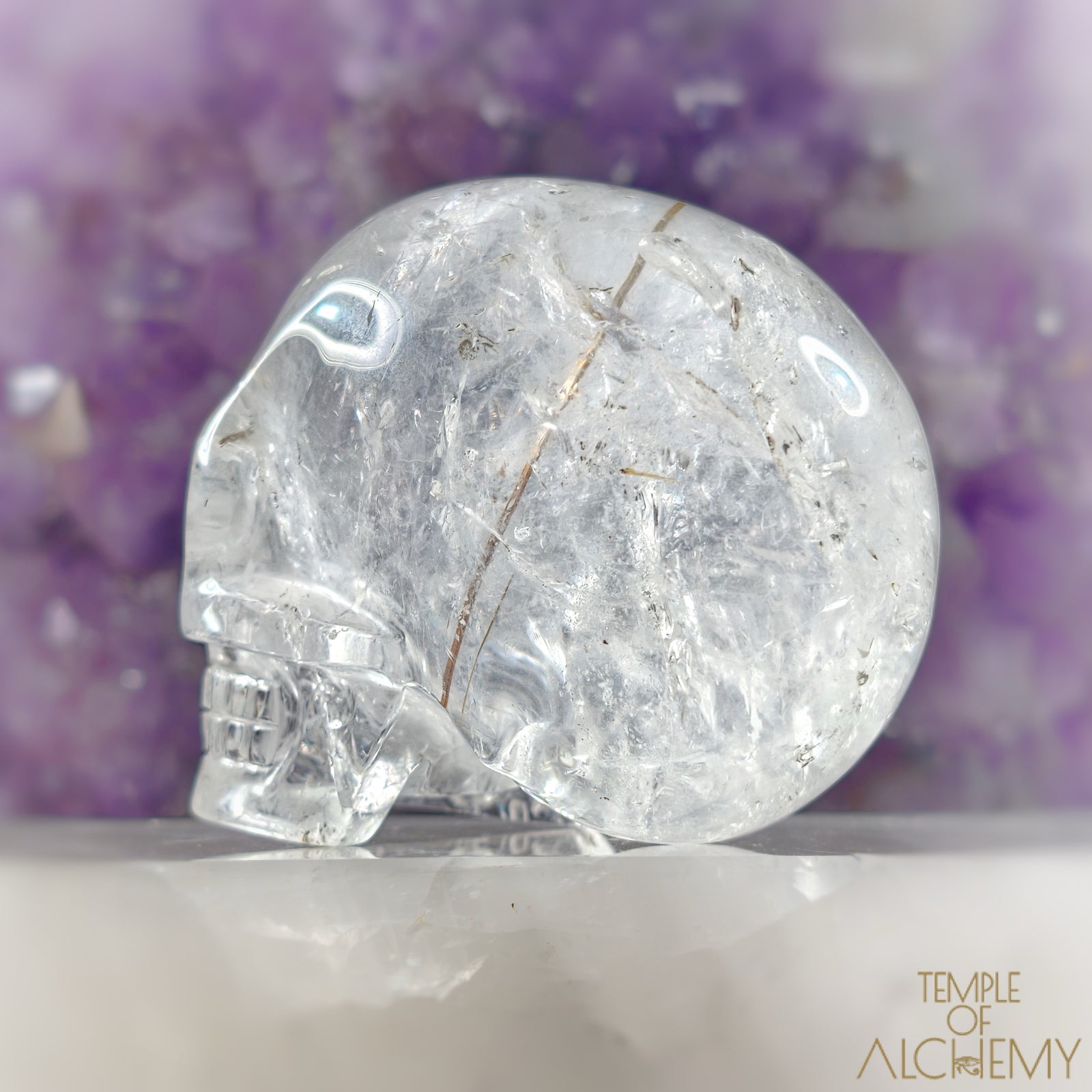 Golden x Copper Rutiles in Clear Quartz